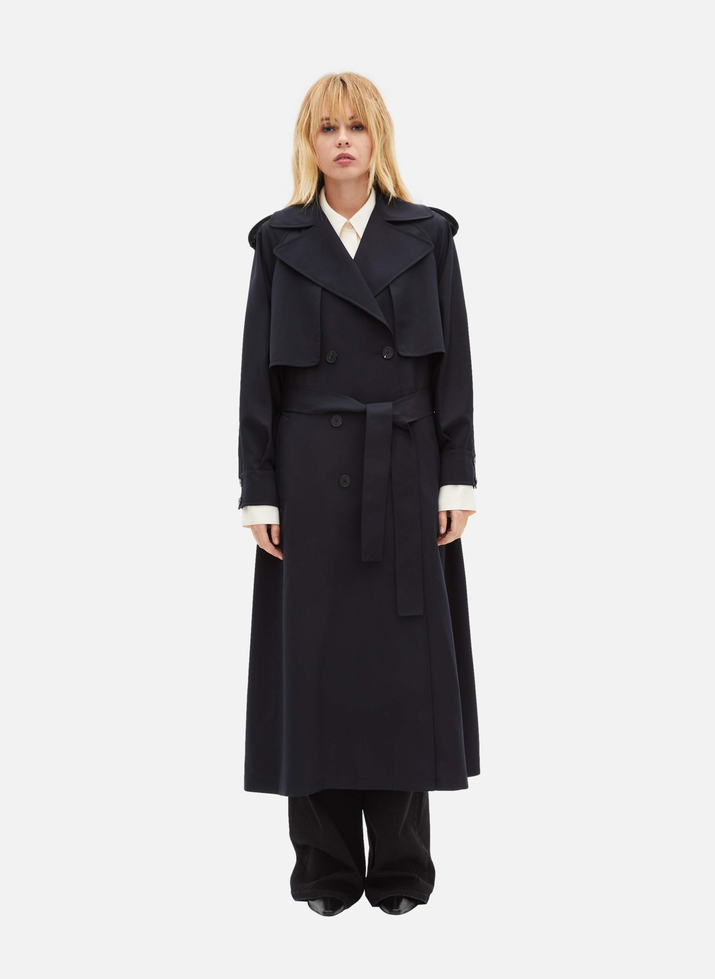 Jills fluid trench coat THE KOOPLES Blue