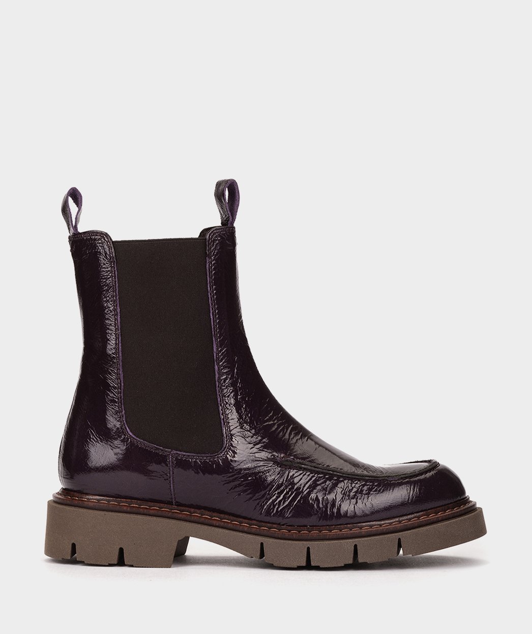 Purple patent leather ankle boots PEDRO MIRALLES Purple