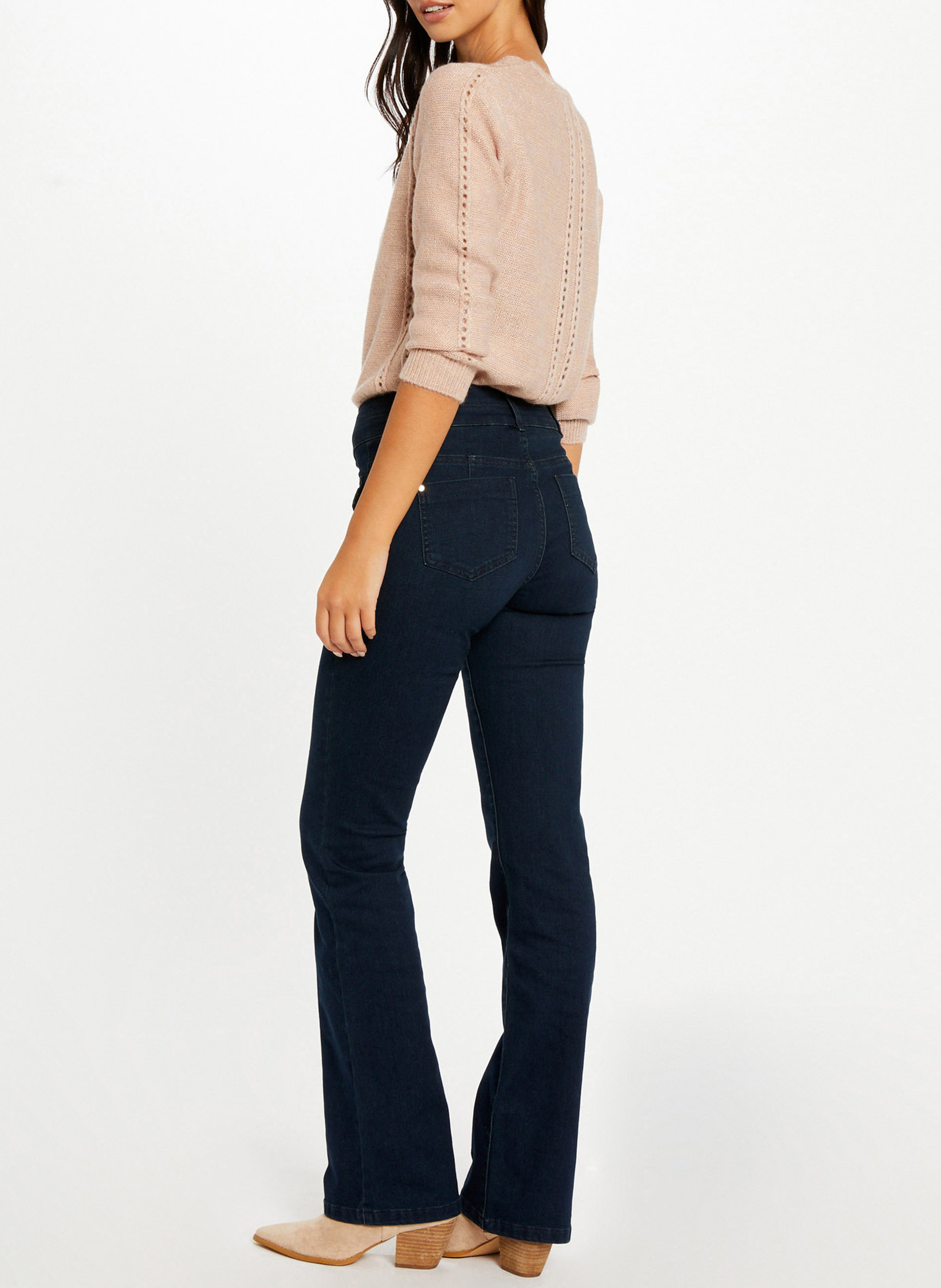 Bootcut-jeans | katoenblend MORGAN Blauw