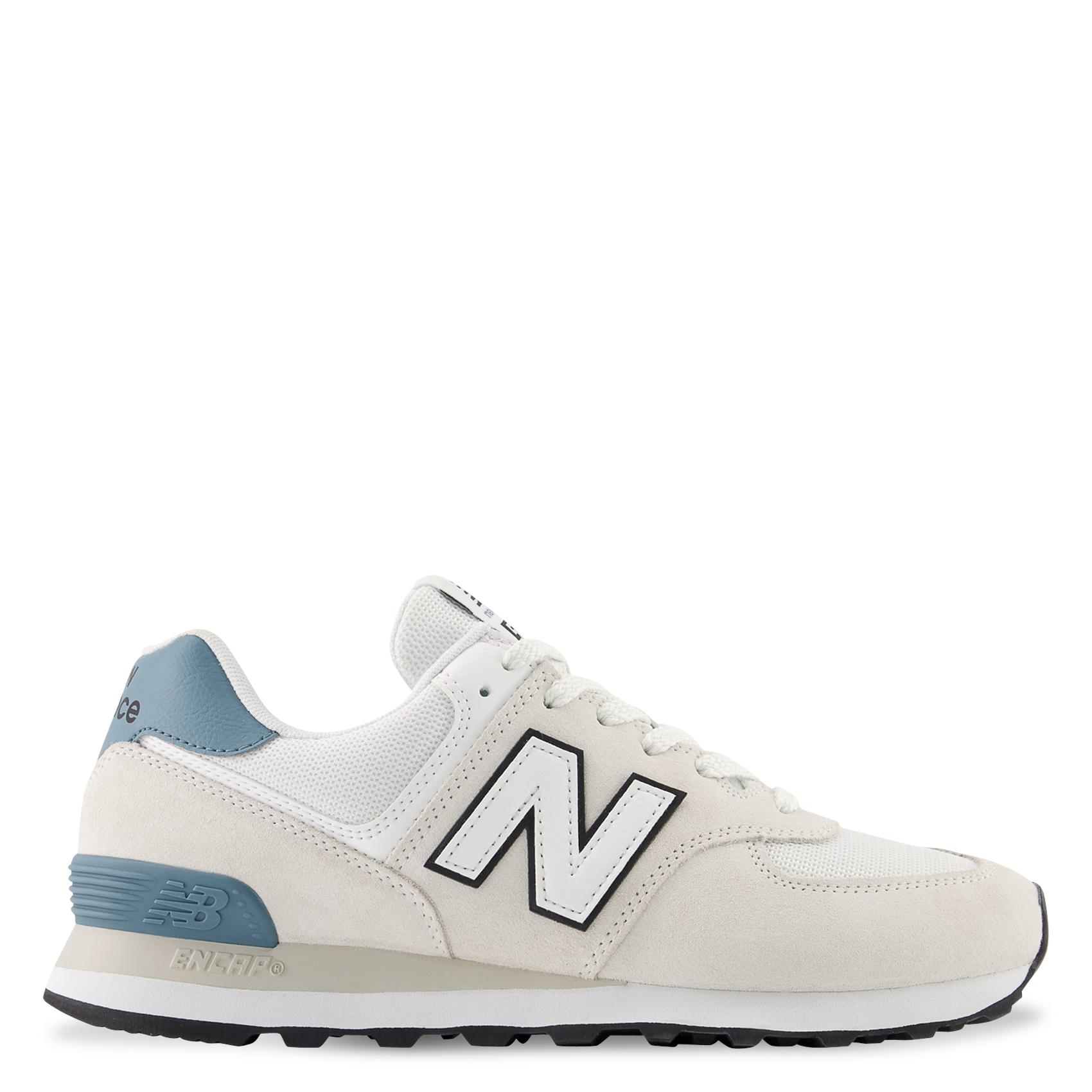 Low-top leather mix sneakers NEW BALANCE White