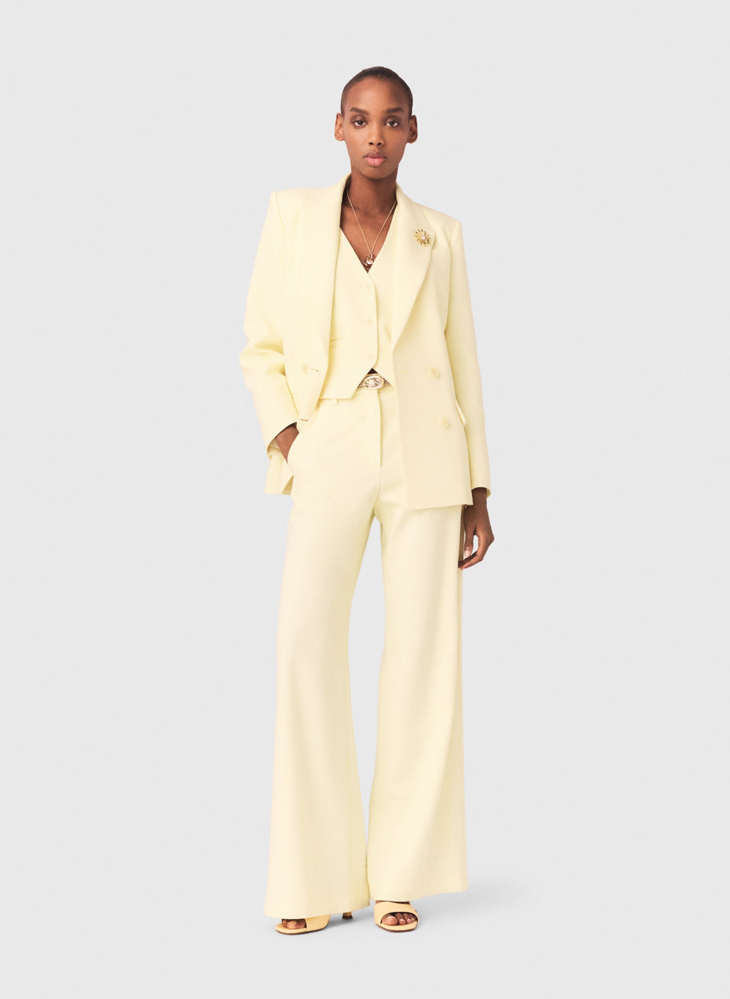 Veste de tailleur ajustée  MAJE Jaune