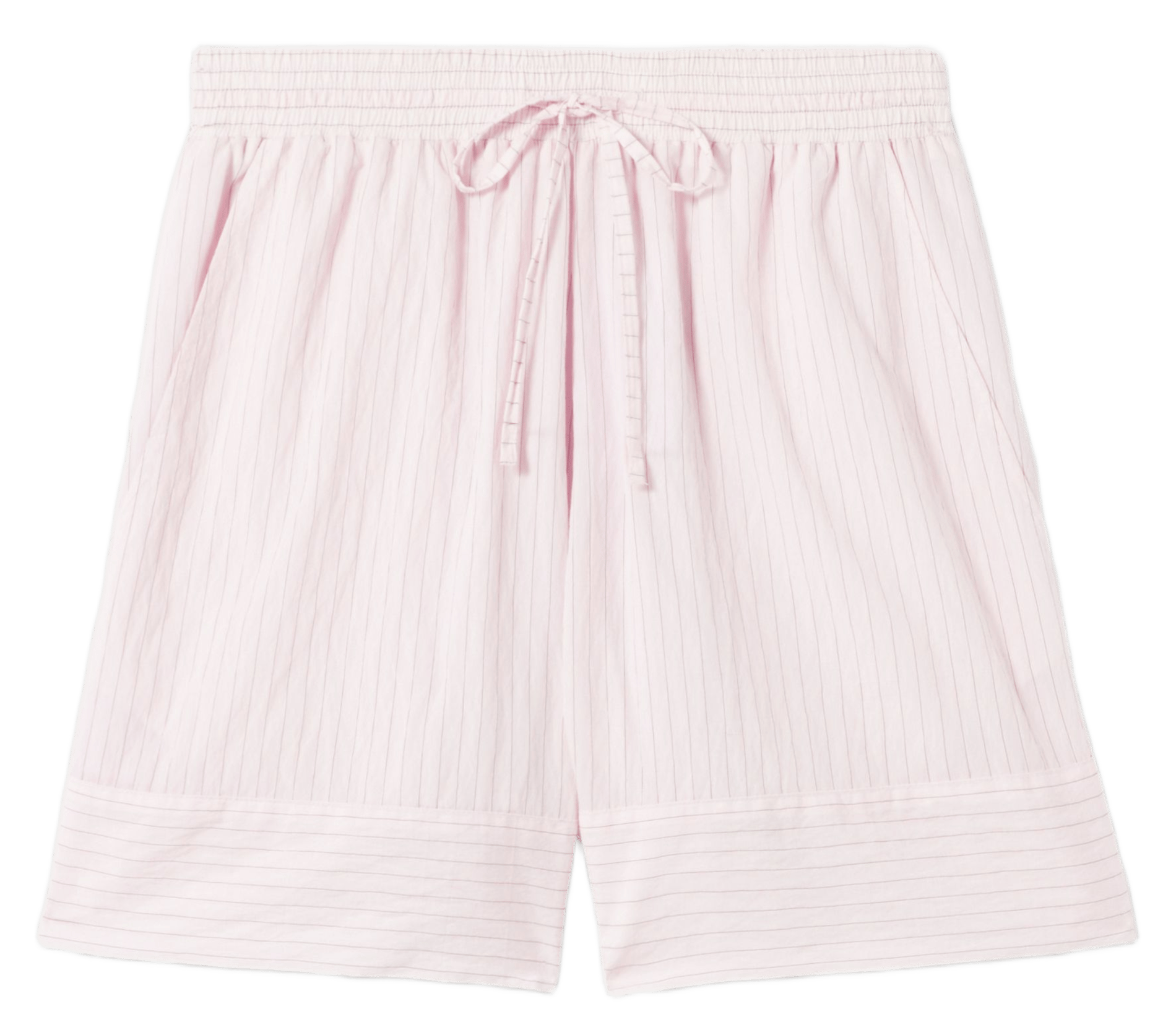 Korte grote gestreepte elastische shorts CLAUDIE PIERLOT Roze