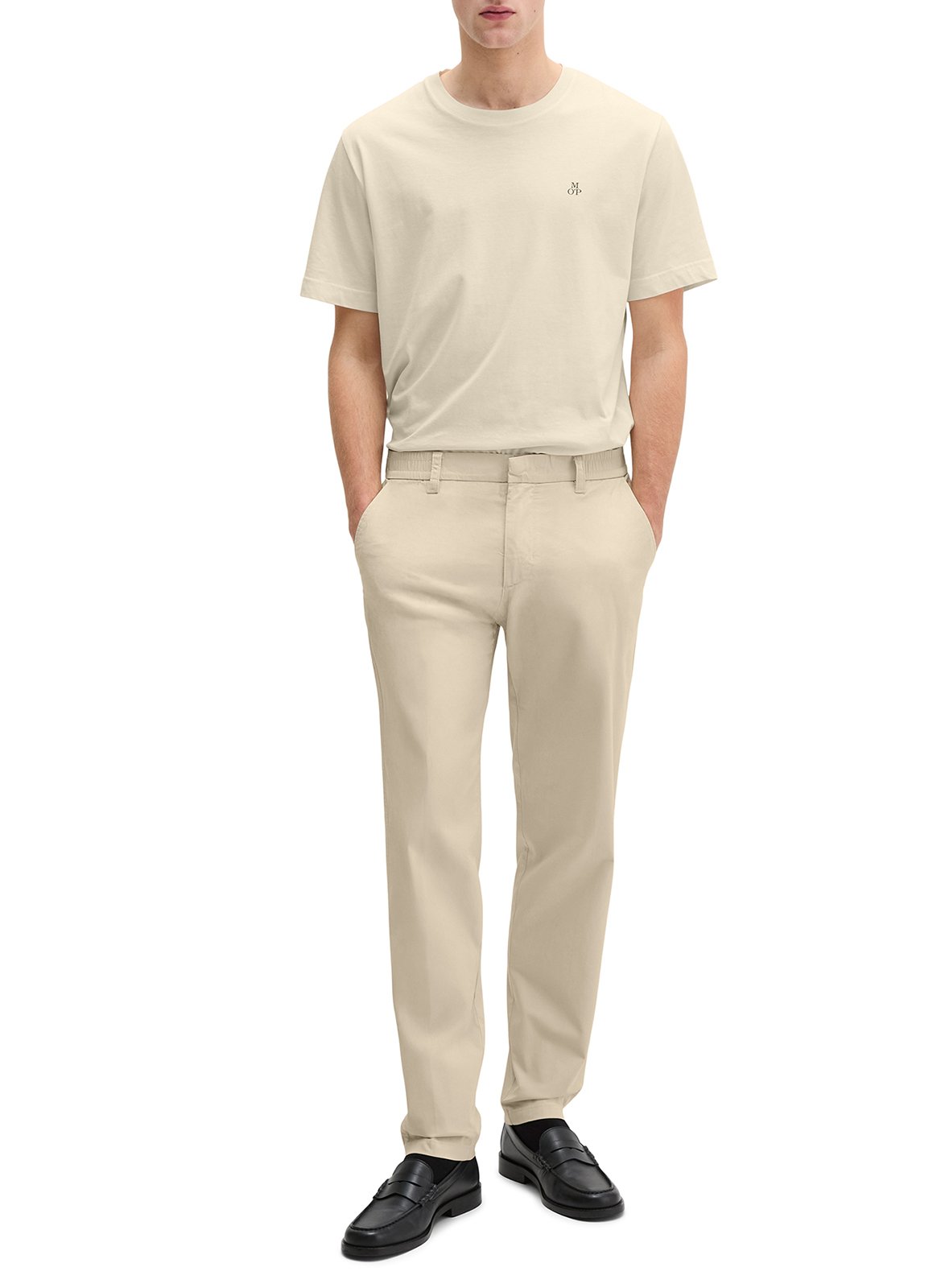 Gerade geschnittene Chino-Hose MARC O'POLO Beige