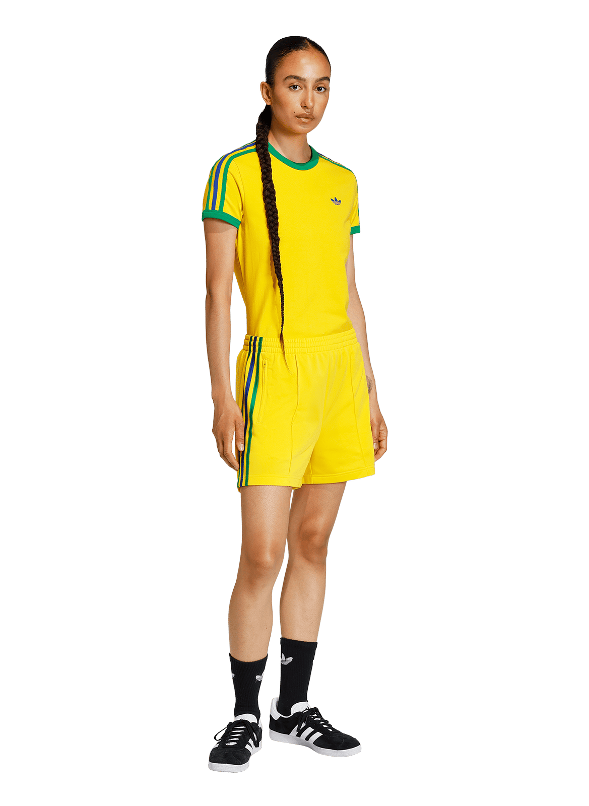 Recht short ADIDAS Geel