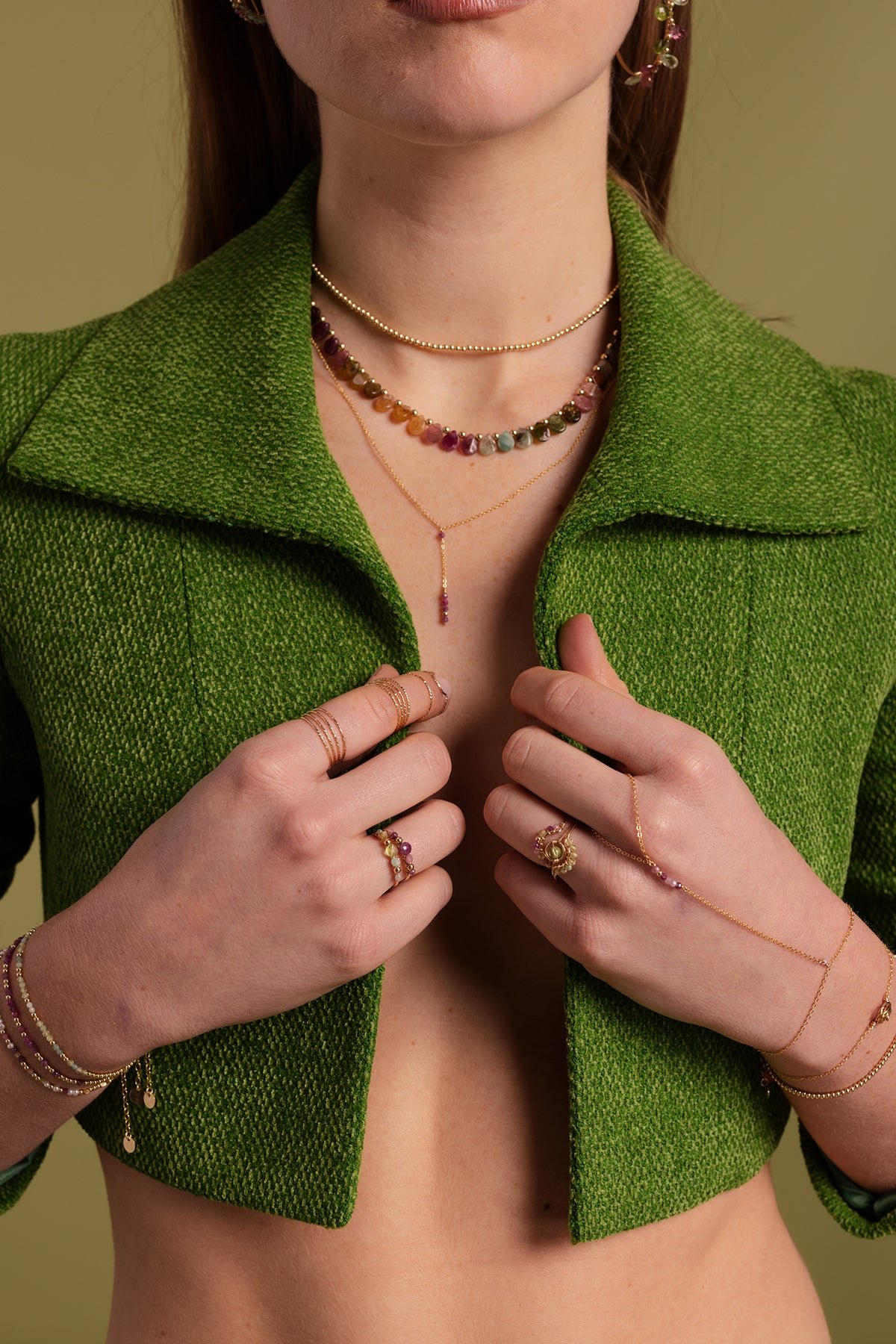 Venus Ring - Mint YAY Golden