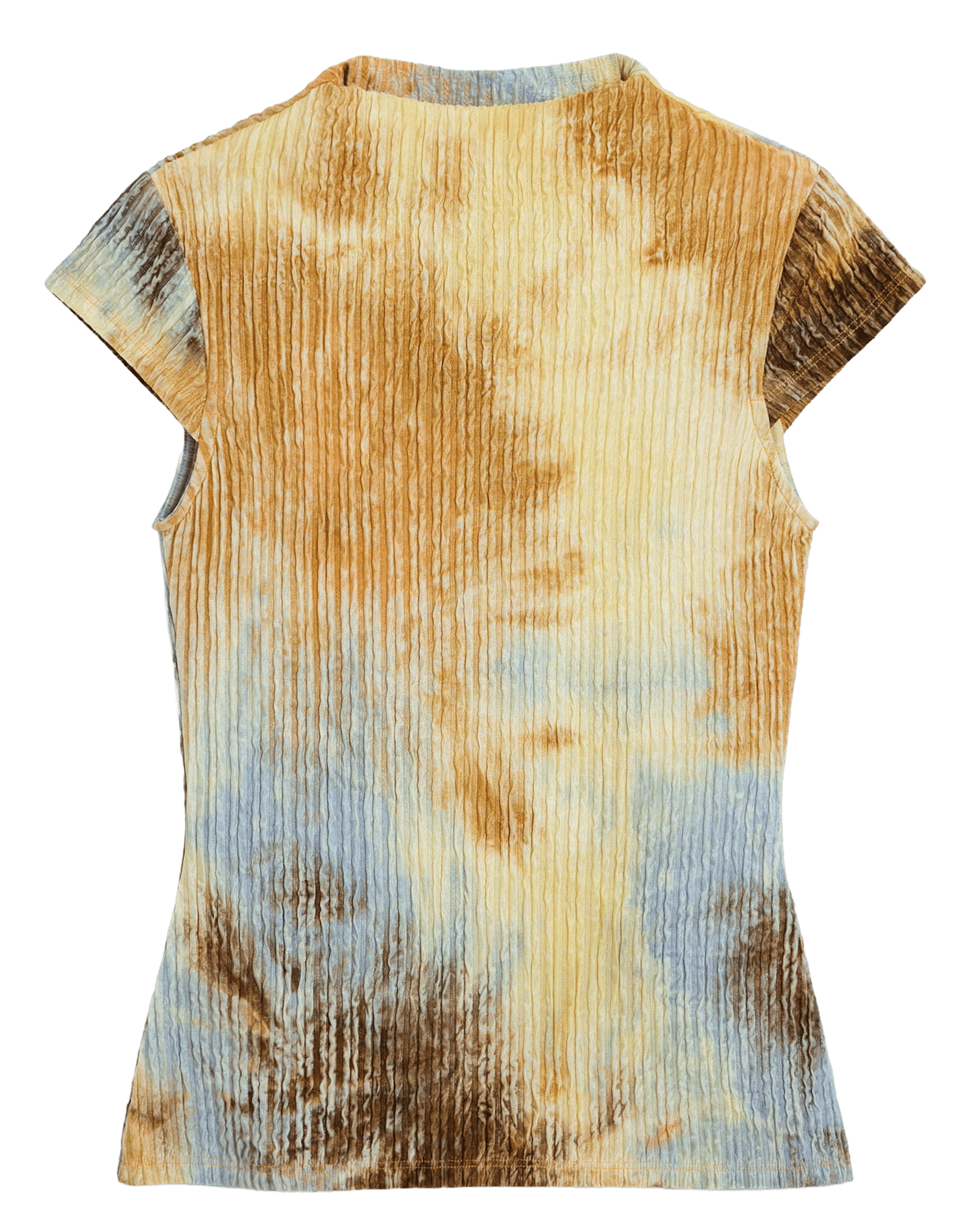 Bedrukt T-shirt met opstaande kraag DESIGUAL Bruin