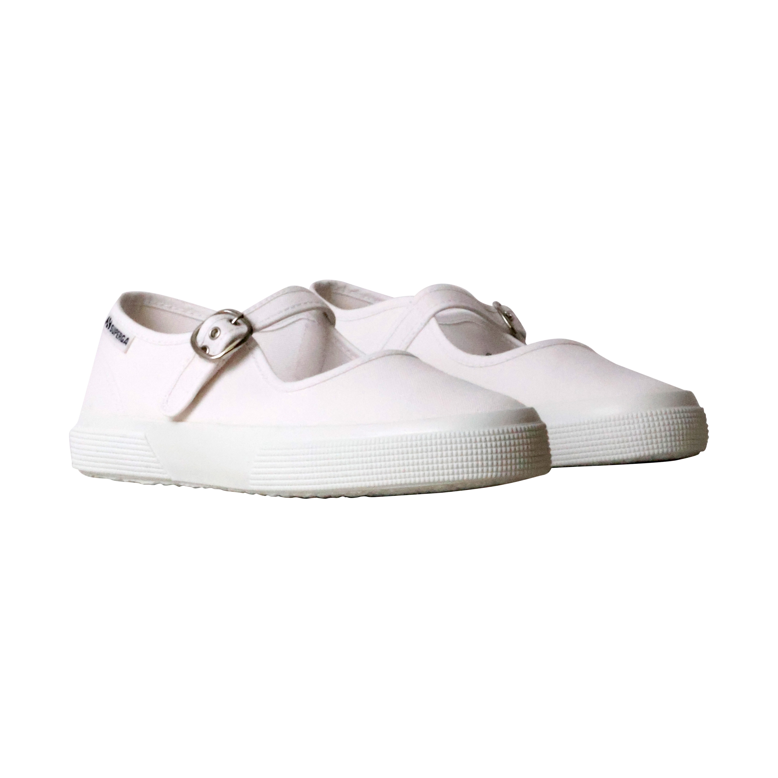 Light Superga strappy ballet flats SUPERGA White