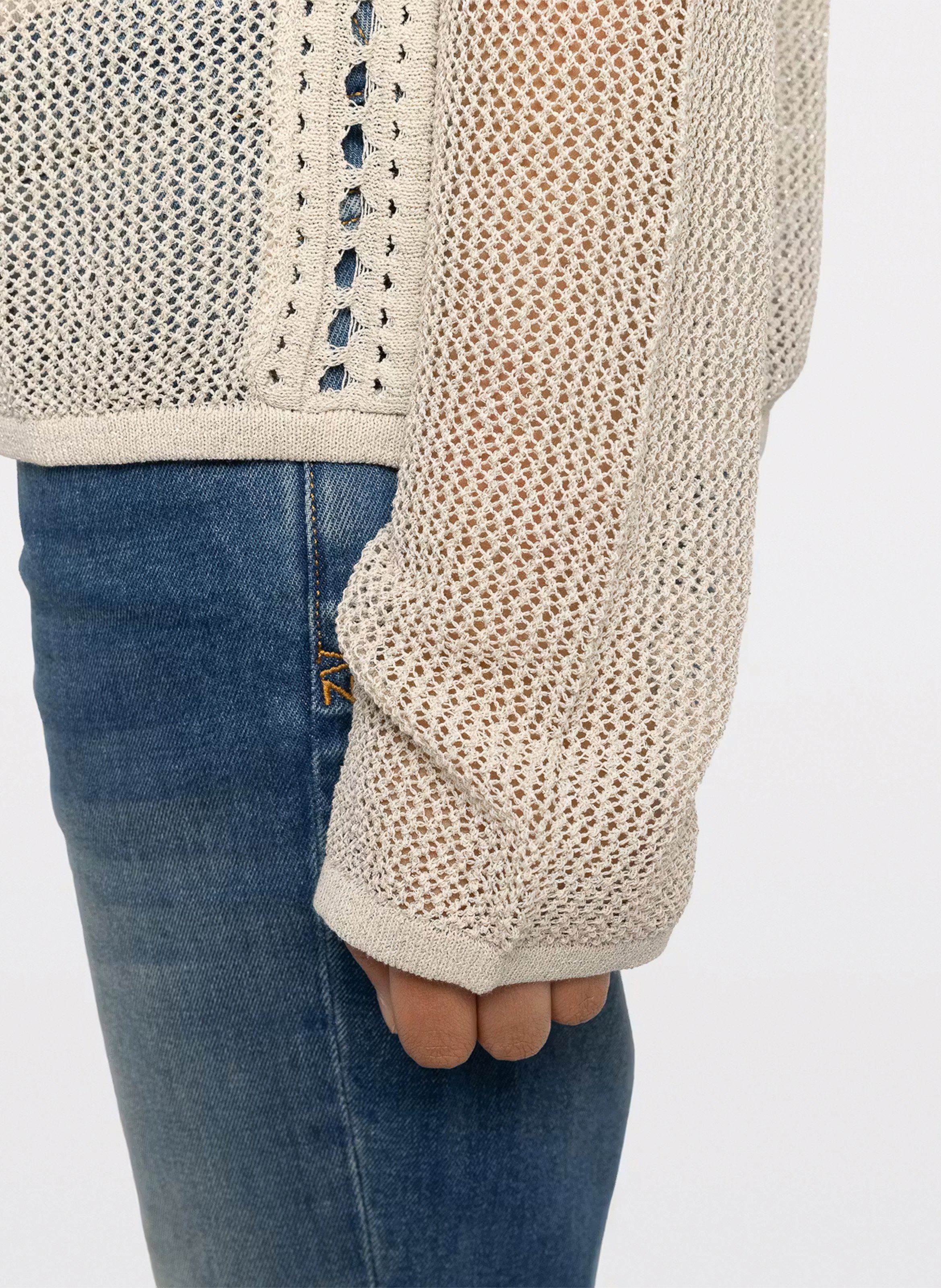 Cotton and wool sleeveless sweater with lacing ZADIG&VOLTAIRE Beige