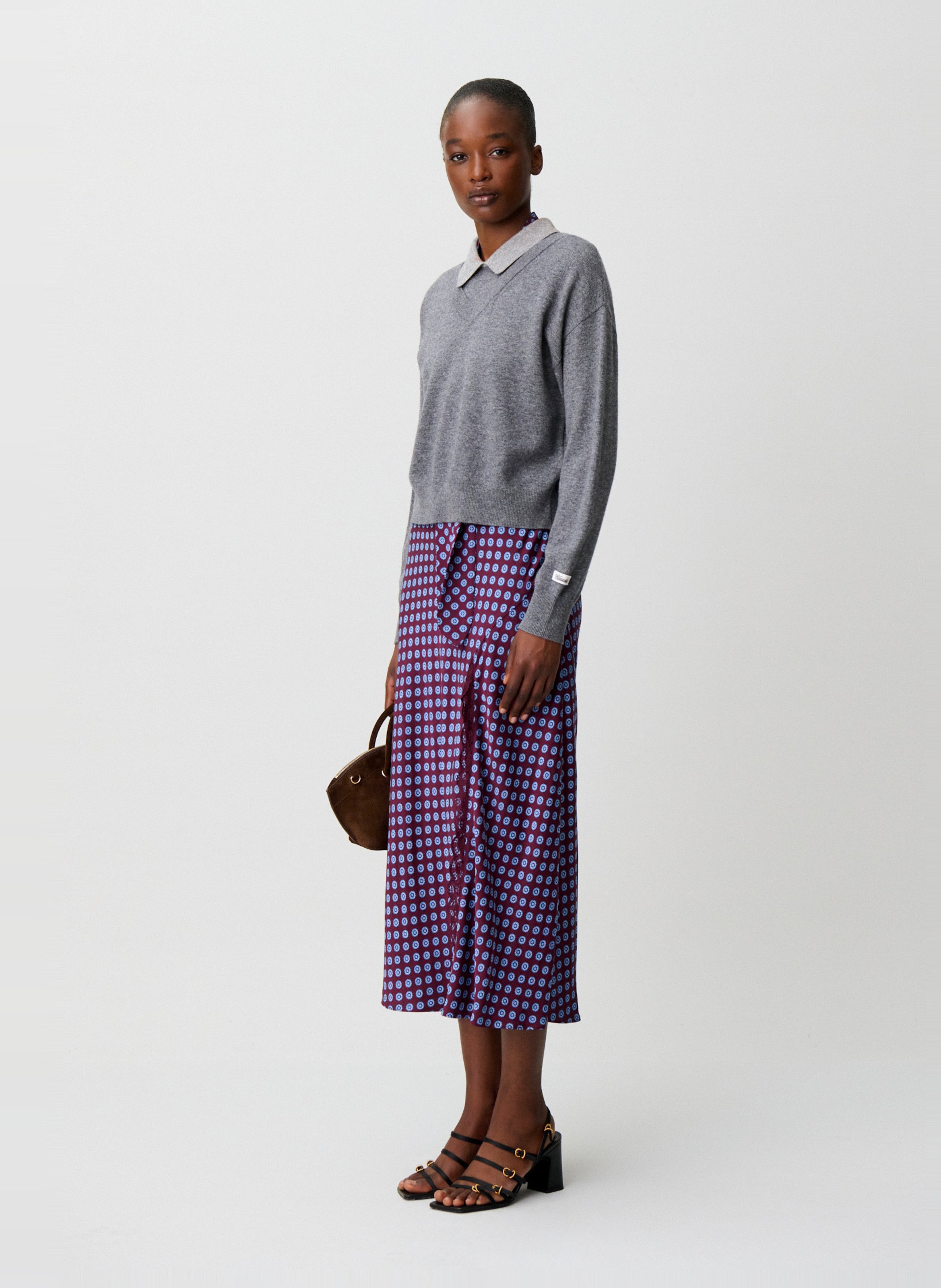 Oversized wollen trui CLAUDIE PIERLOT Grijs