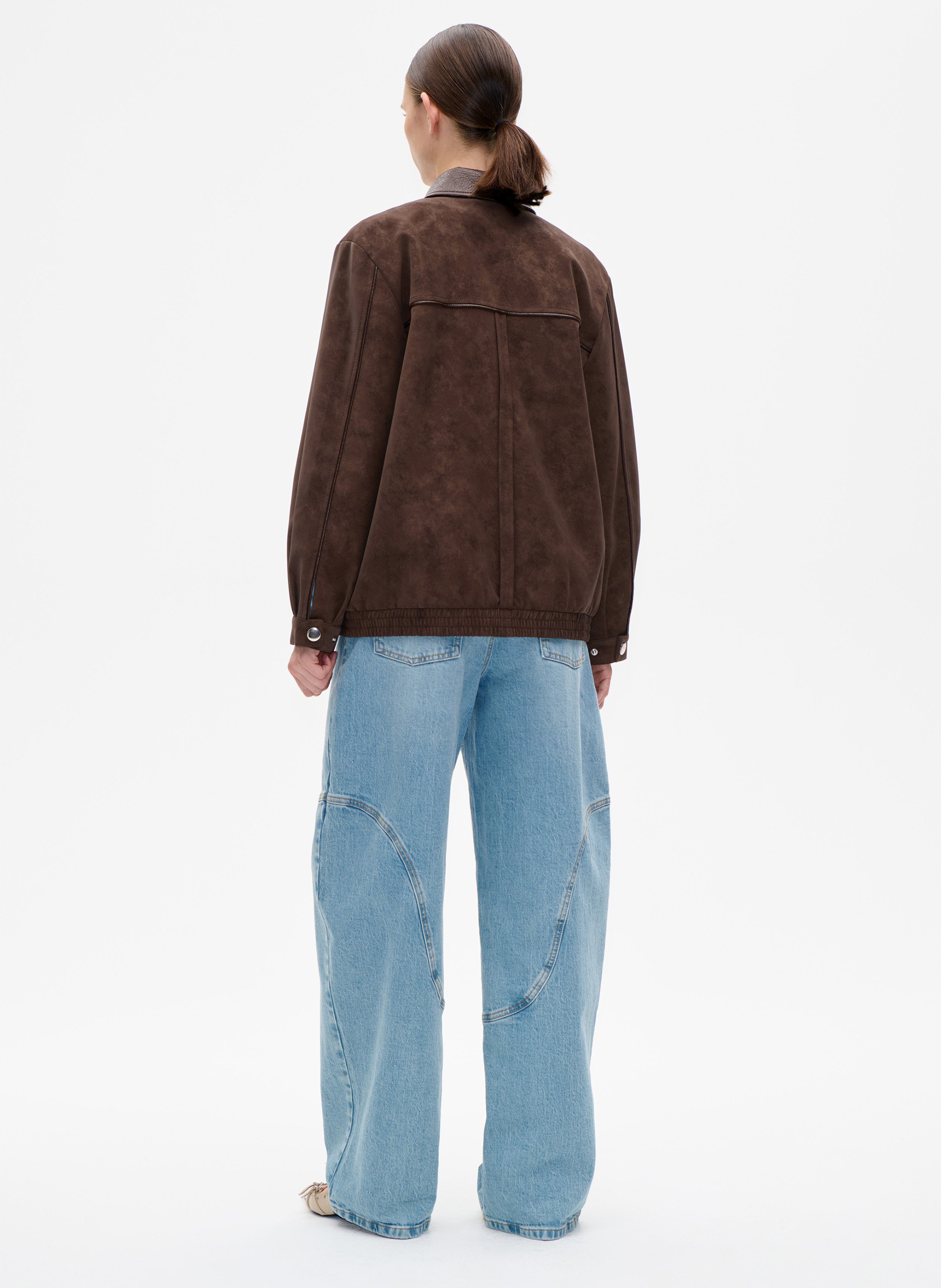 Blouson oversize col classique BAUM UND PFERDGARTEN Marron