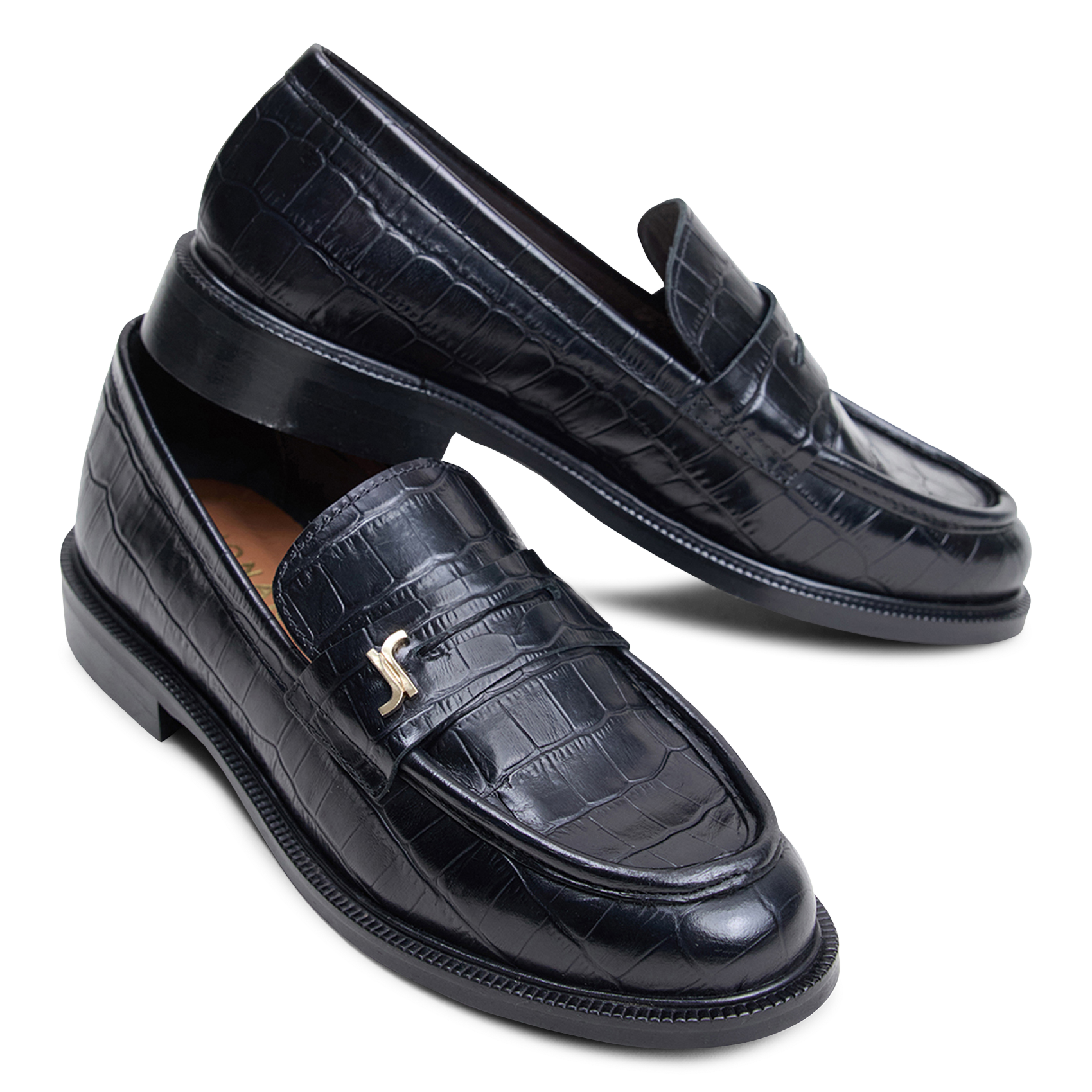 Mocassins en cuir JONAK Noir
