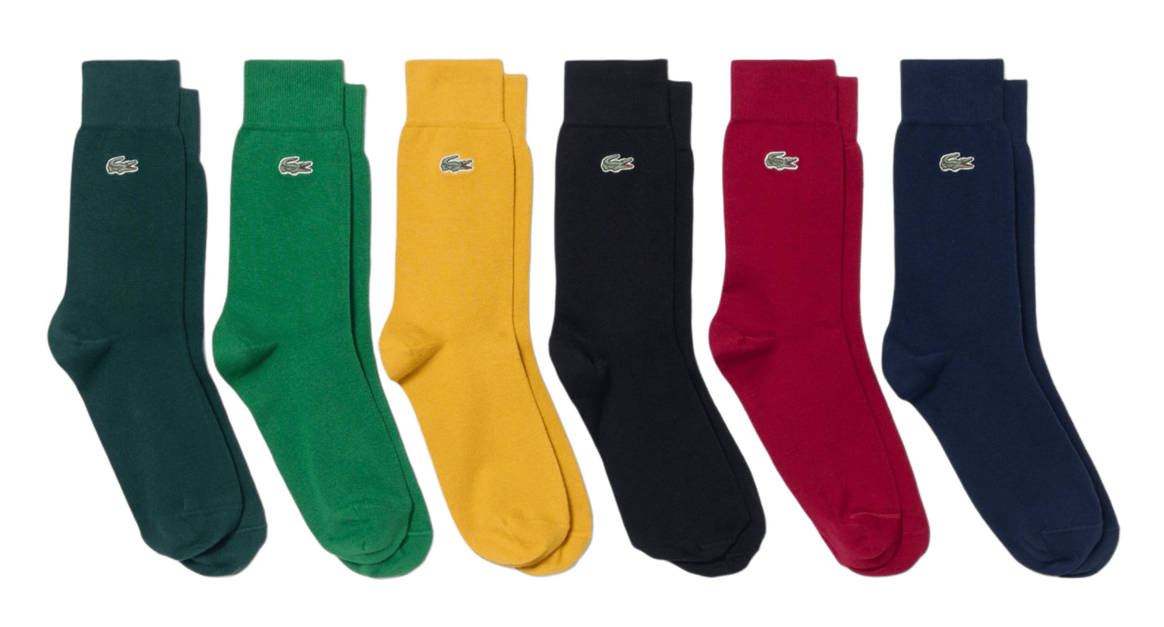 Set of 6 pairs of plain socks in blended cotton LACOSTE Multicolored