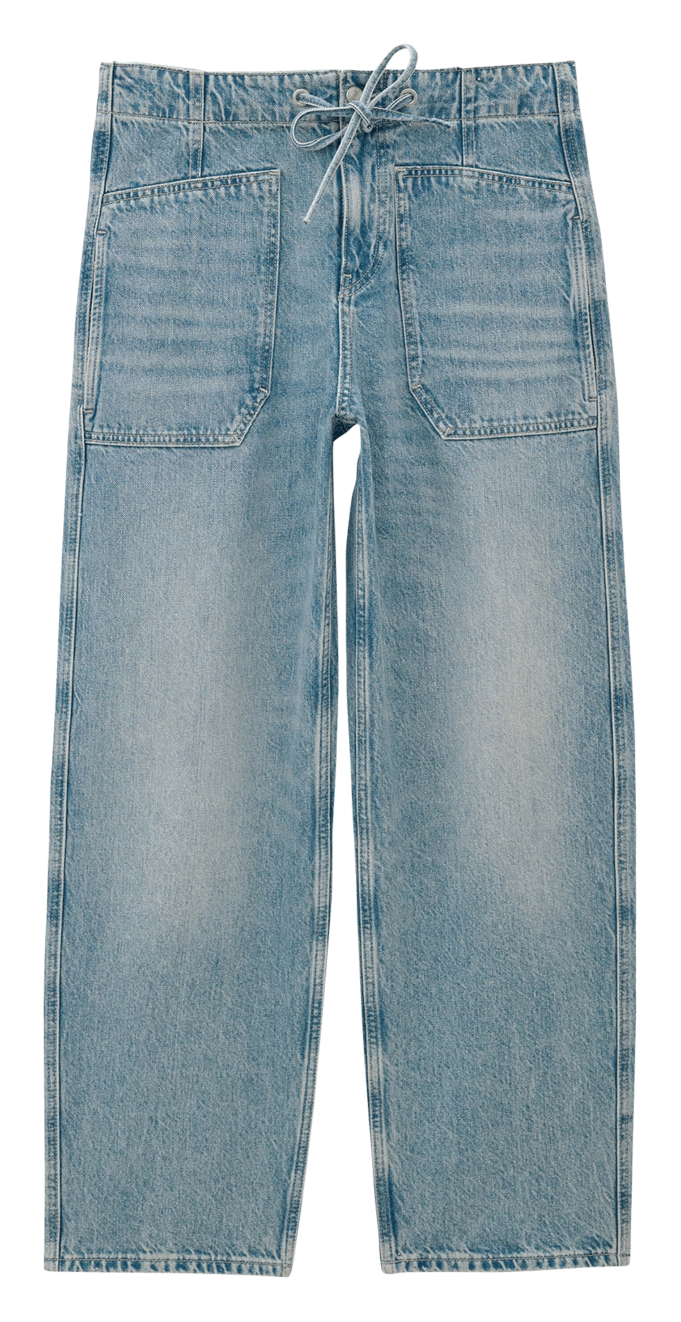 Straight Cut Jeans aus Baumwolle BA&SH Blau