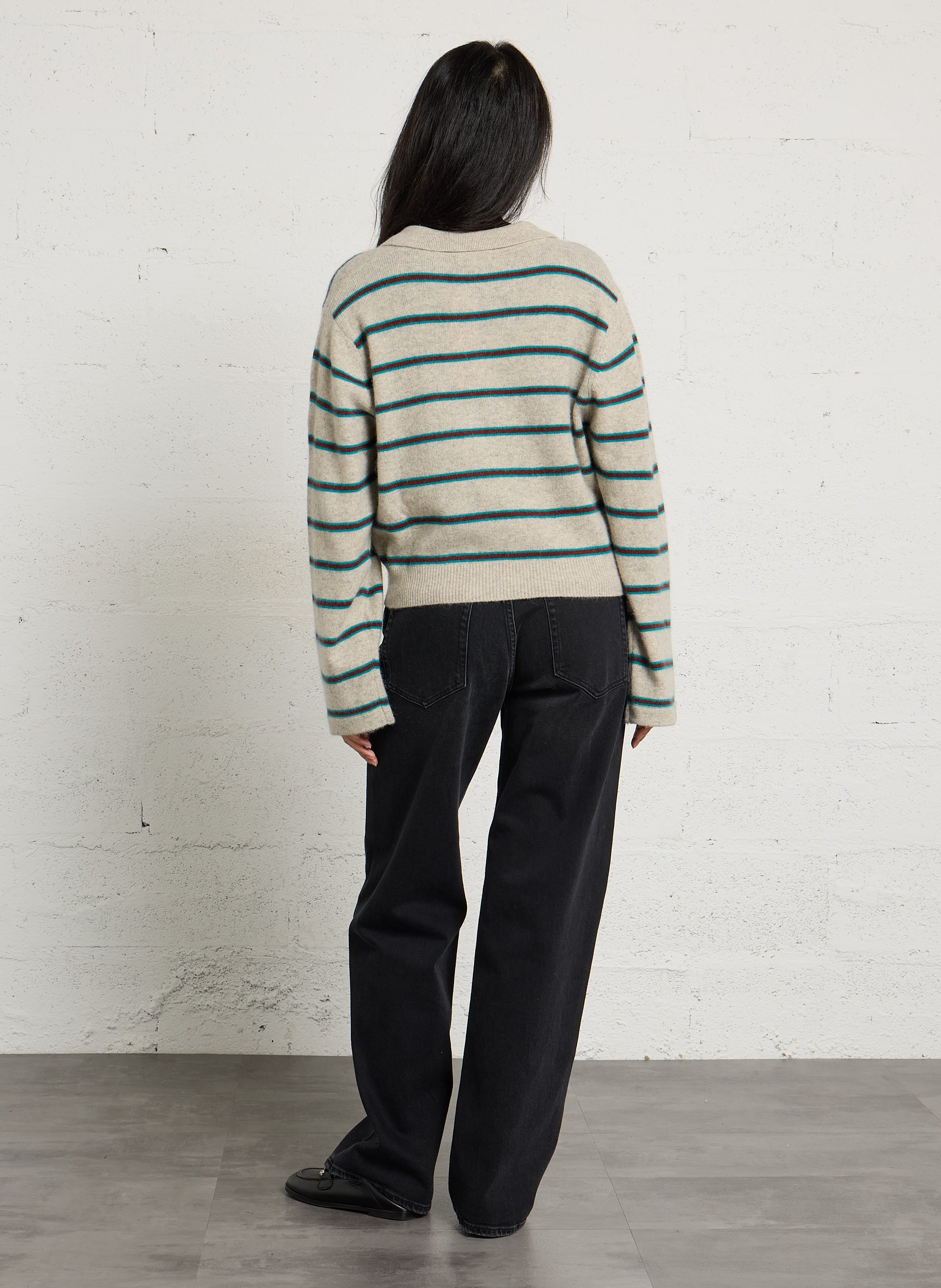 Sweater with polo collar BELLEROSE Purple