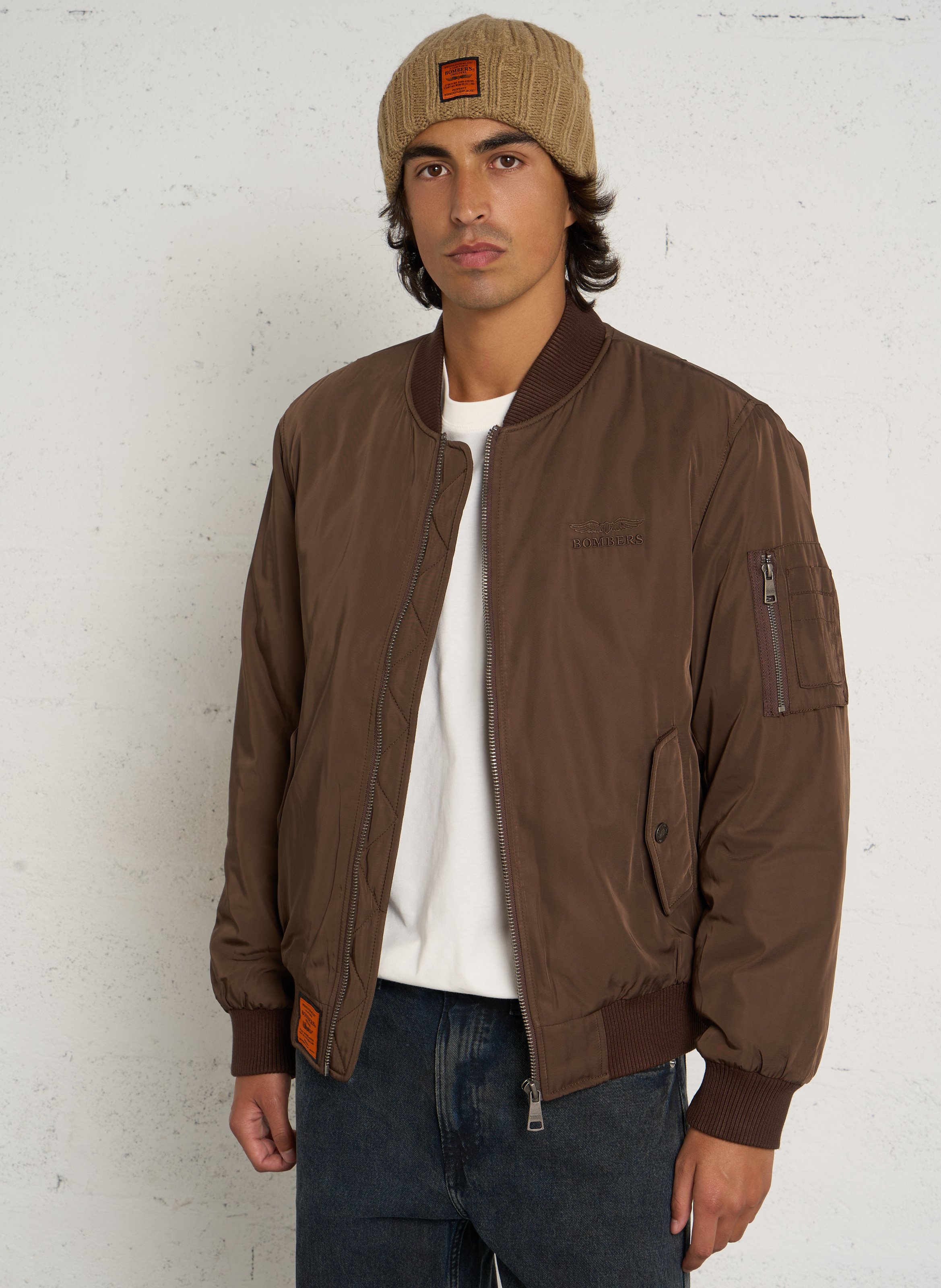 Zip-up quilted bomber jacket BOMBERS ORIGINAL