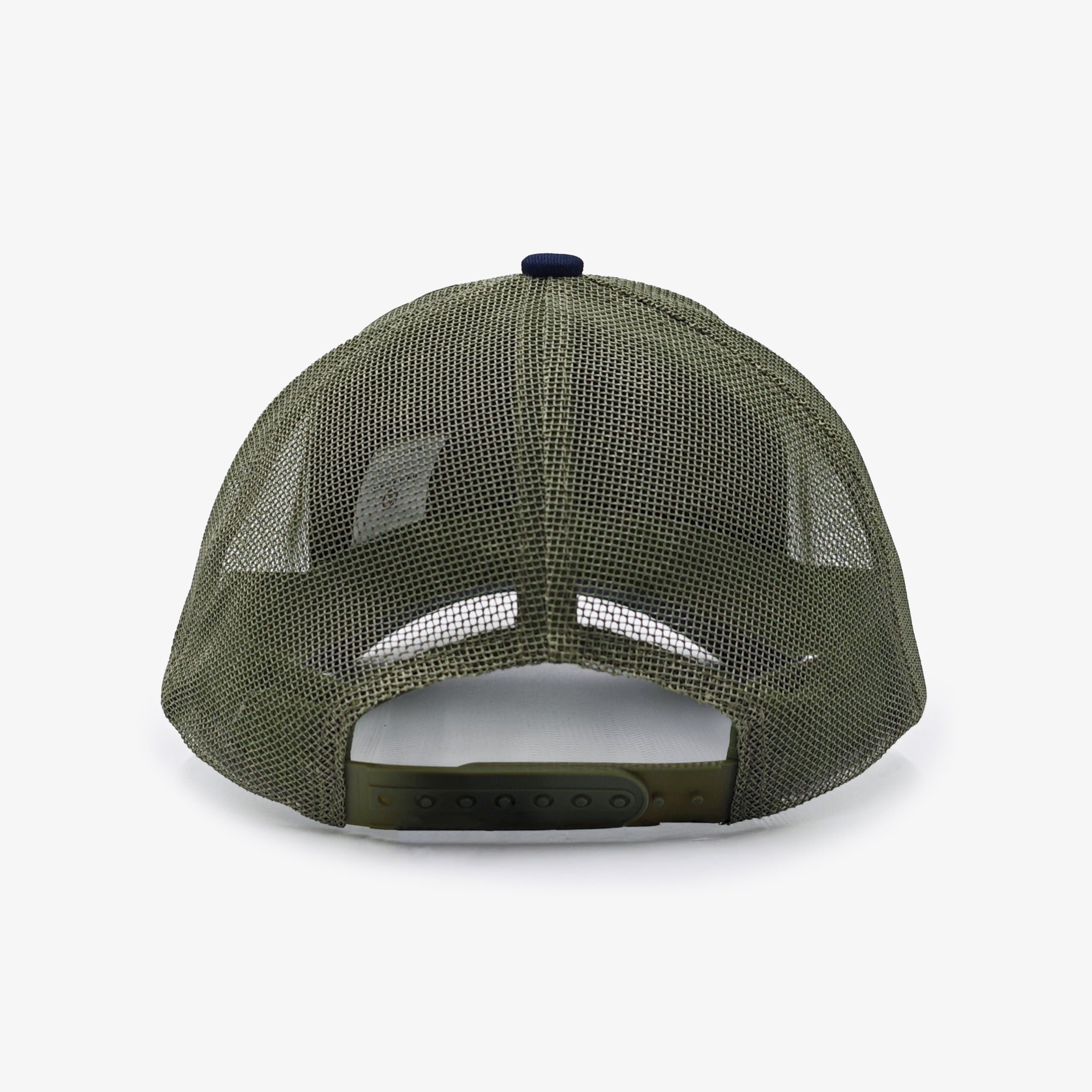 Navy blue and khaki trucker cap SERGE BLANCO Blue