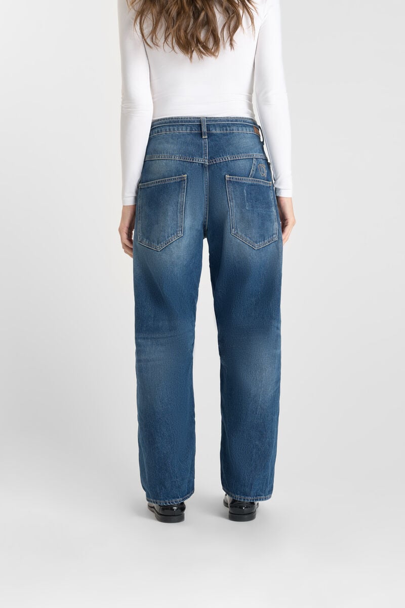Loose-fit zip jeans LE TEMPS DES CERISES Blue
