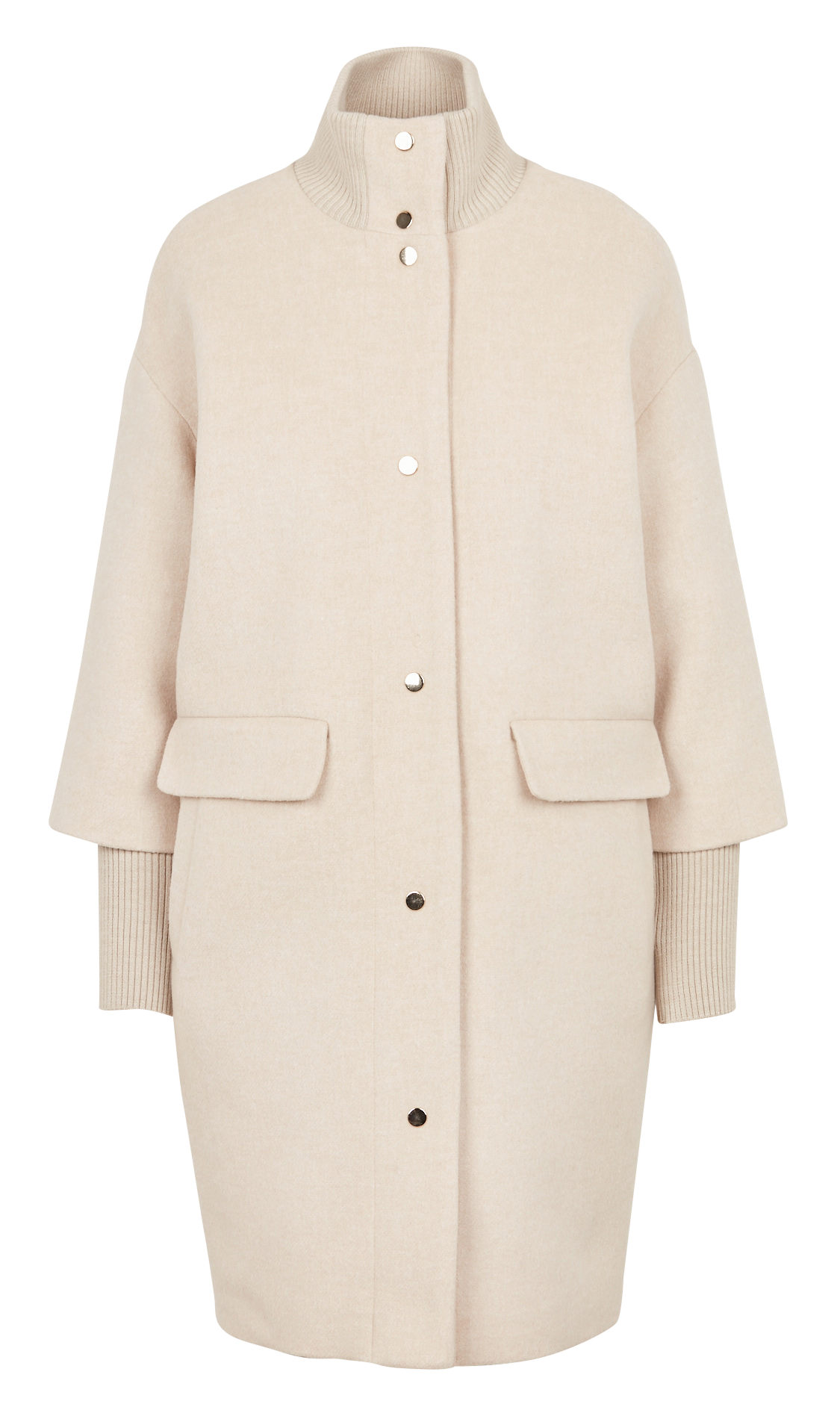 Wool-blend coat MAISON 123 Beige