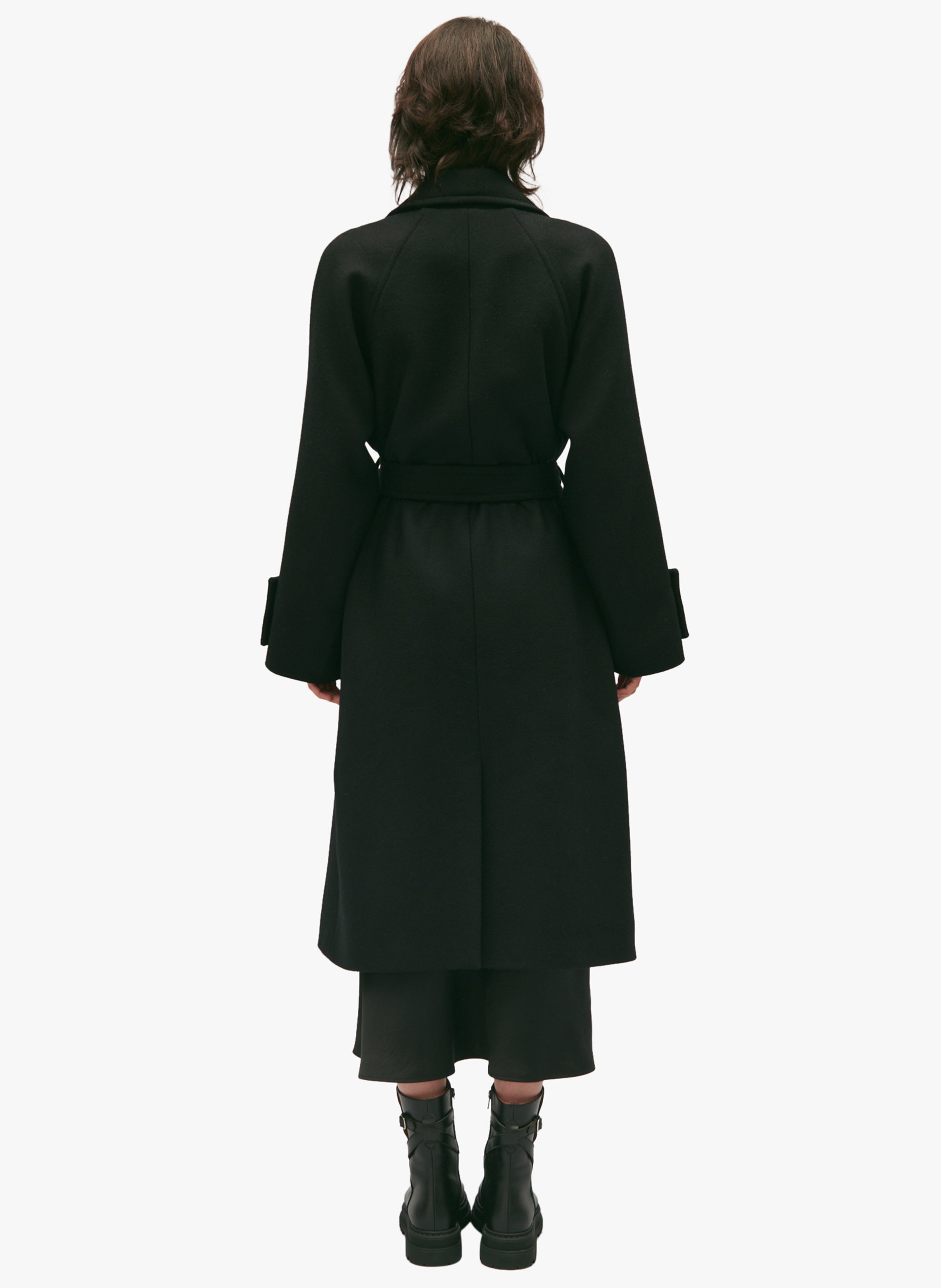 Manteau col tailleur en laine mélangée  CLAUDIE PIERLOT Noir