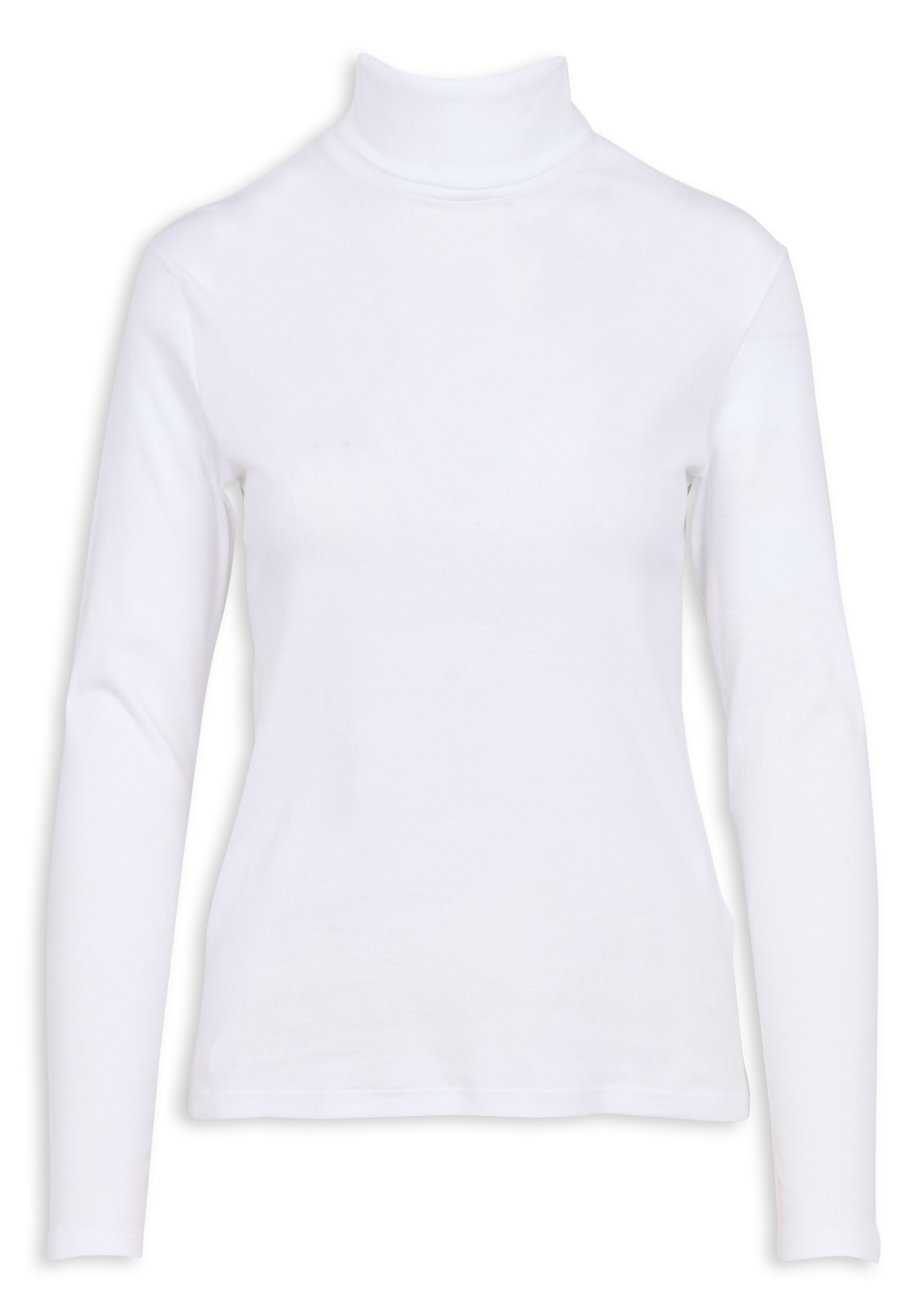 Tee-shirt col roulé en coton PETIT BATEAU Blanc