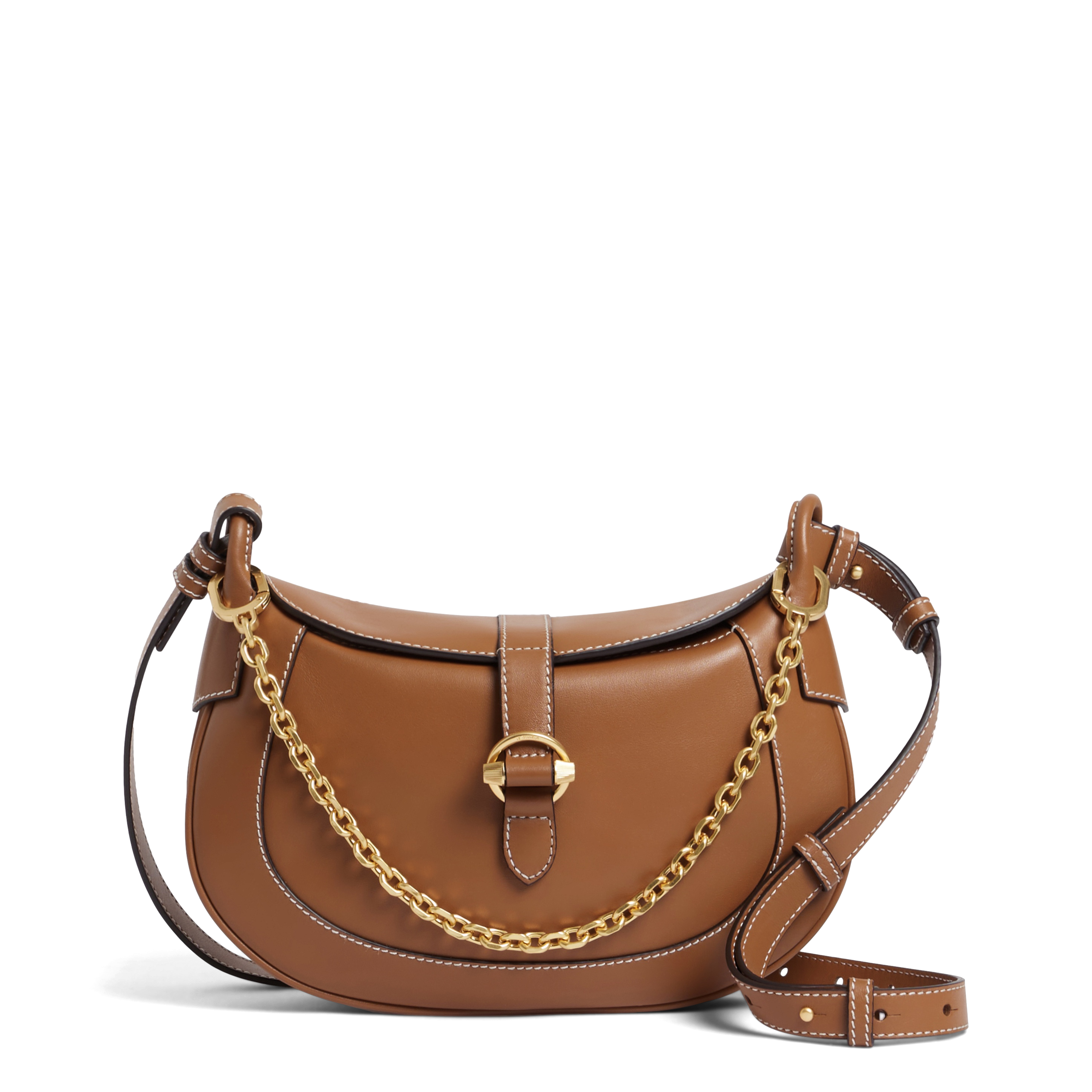 Petit sac bandoulière en cuir  PIA Tan