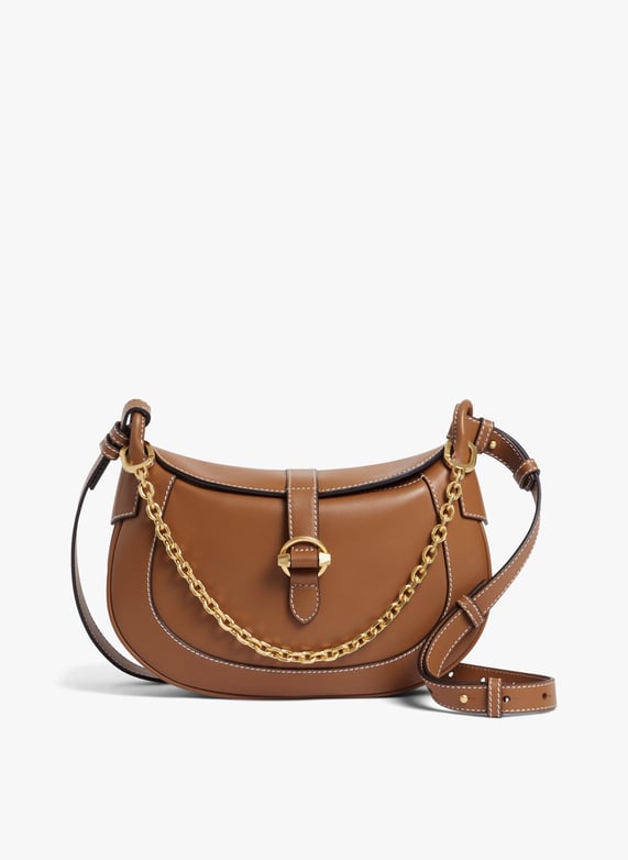 Petit sac bandoulière en cuir Pia Marron Le tanneur Femme