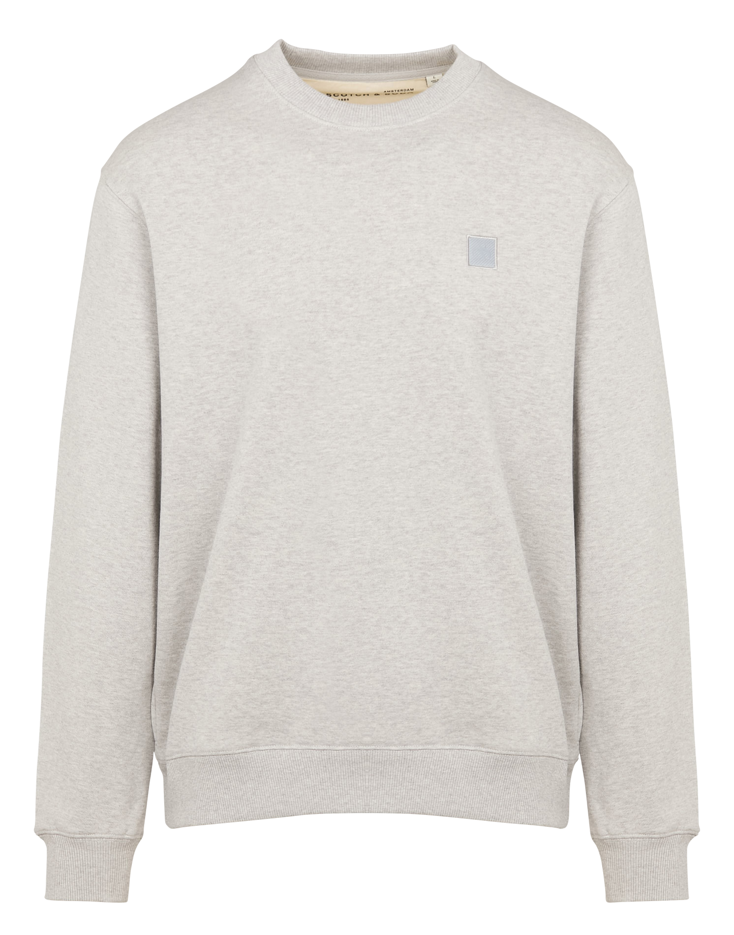 Weites Rundhals-Sweatshirt aus Baumwolle SCOTCH AND SODA Grau