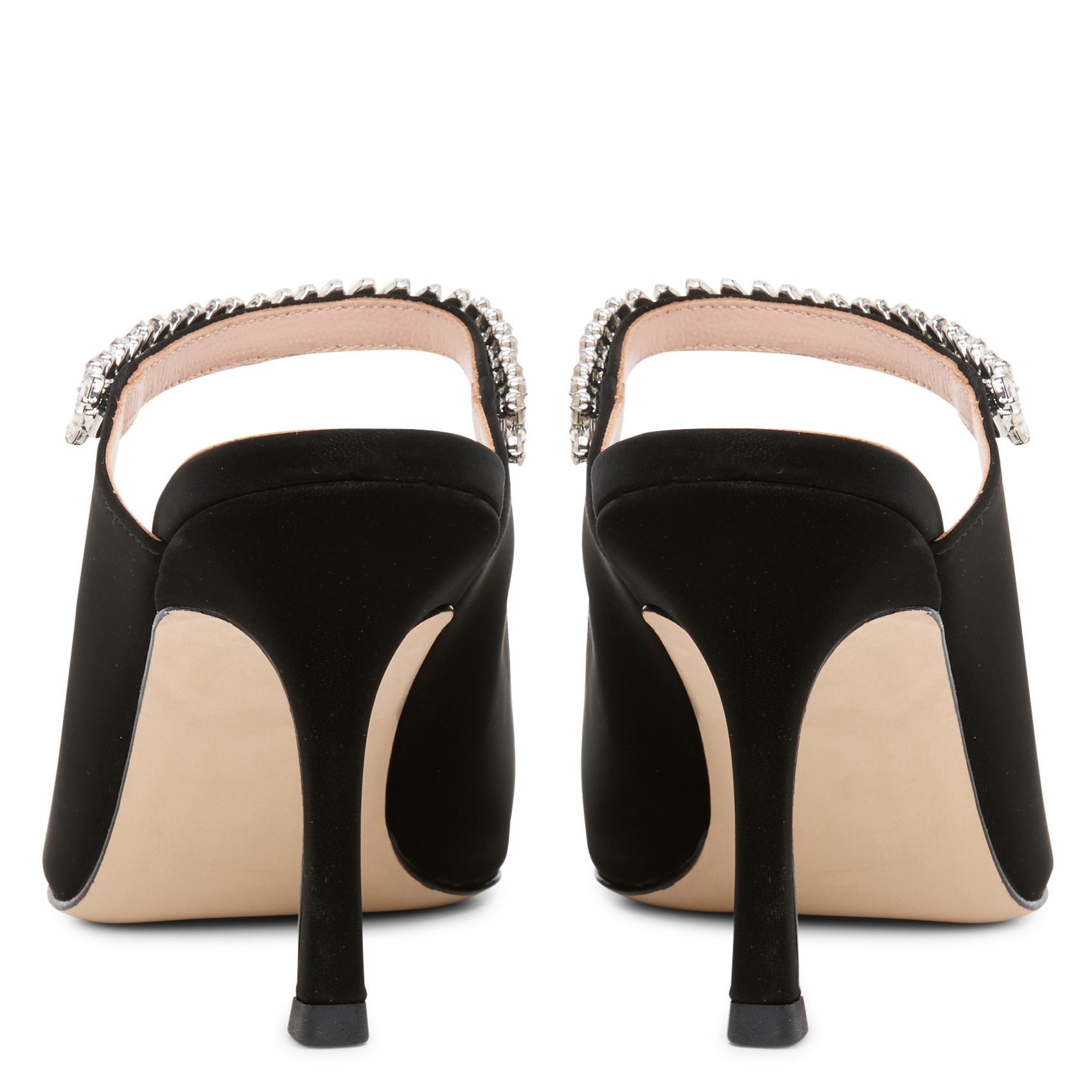 Slingback-Pumps aus Leder MI/MAI Schwarz