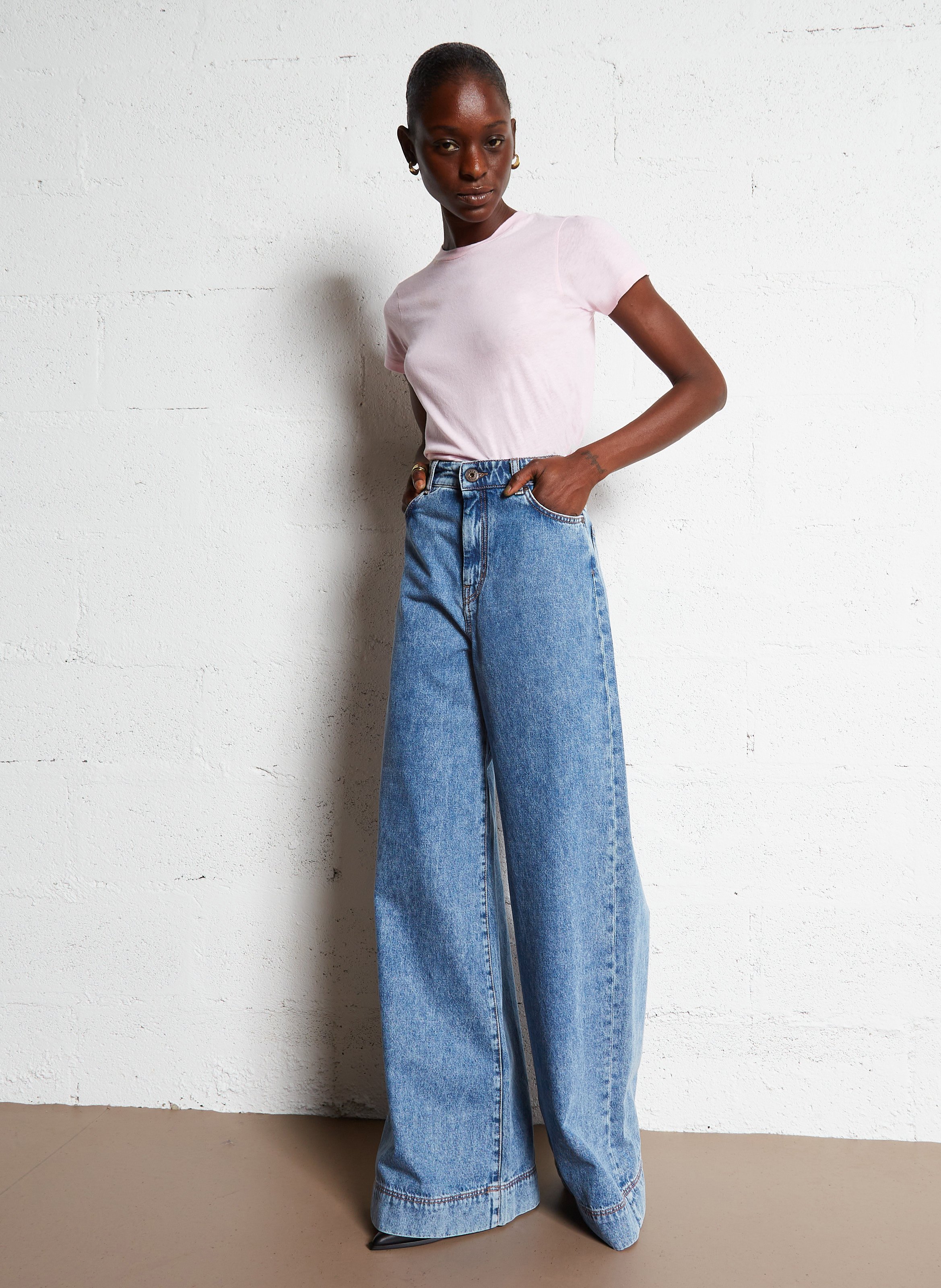 Camiliday round-neck sleeveless cotton top AMERICAN VINTAGE Pink