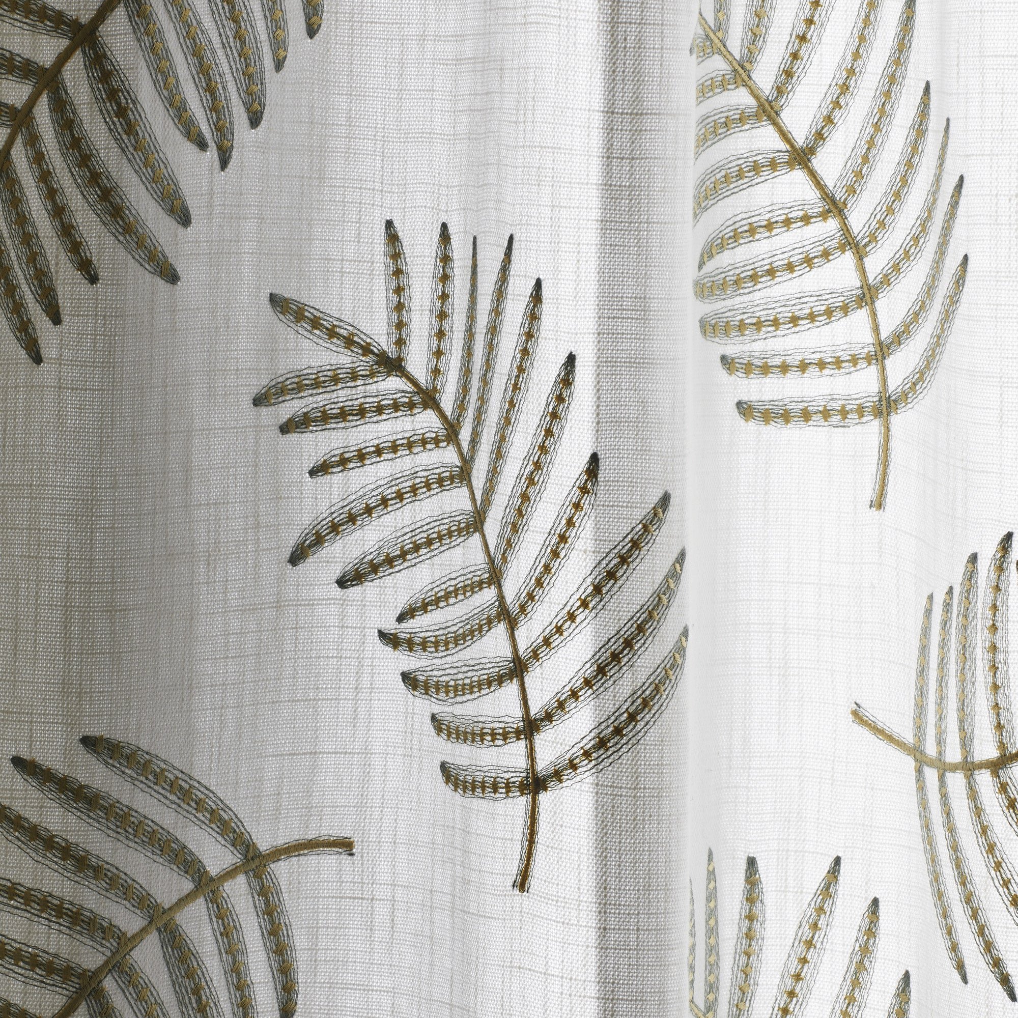 Curtain with gilt eyelets MADURA White