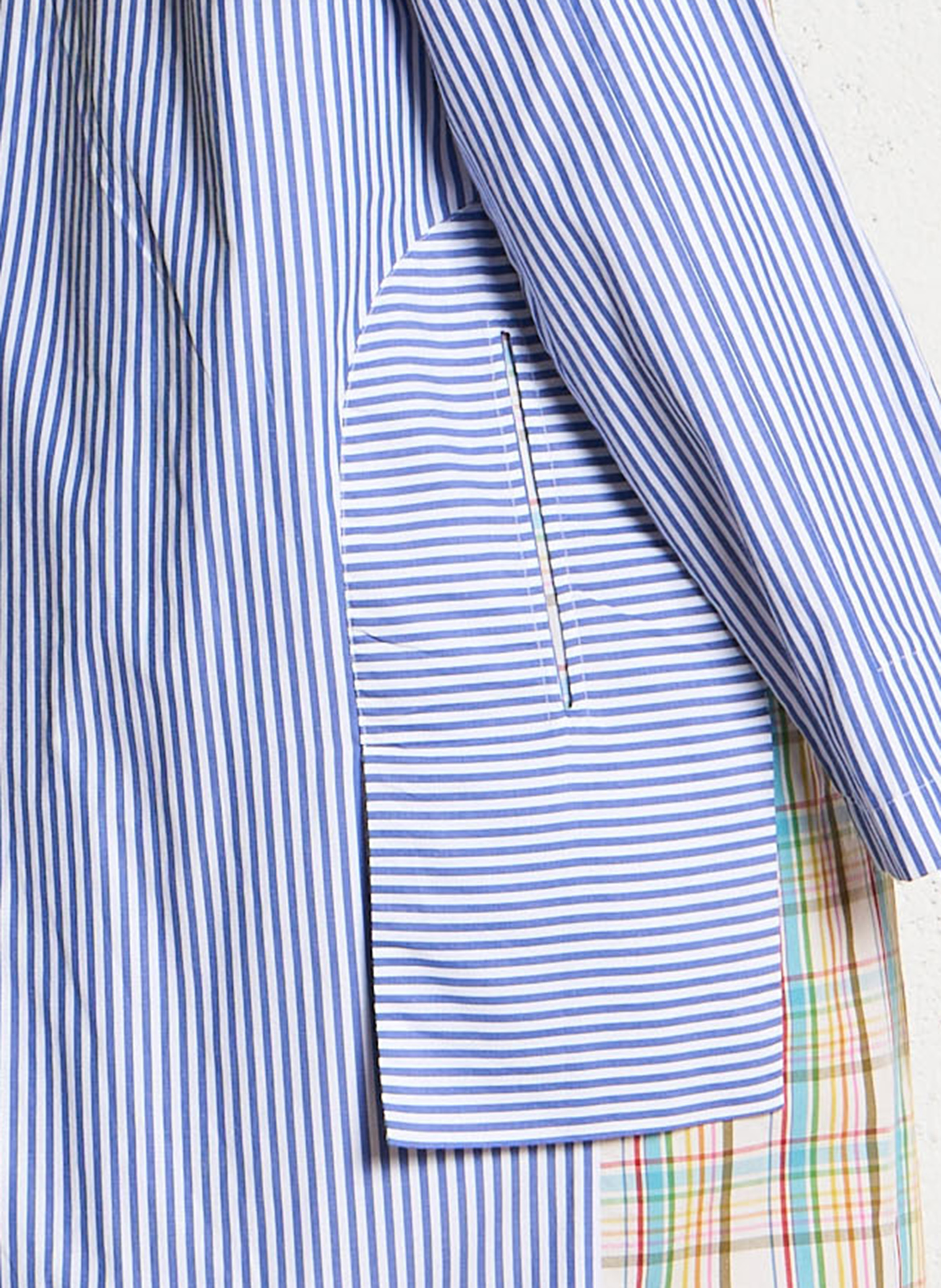 Patchwork long cotton dress V DE VINSTER Blue