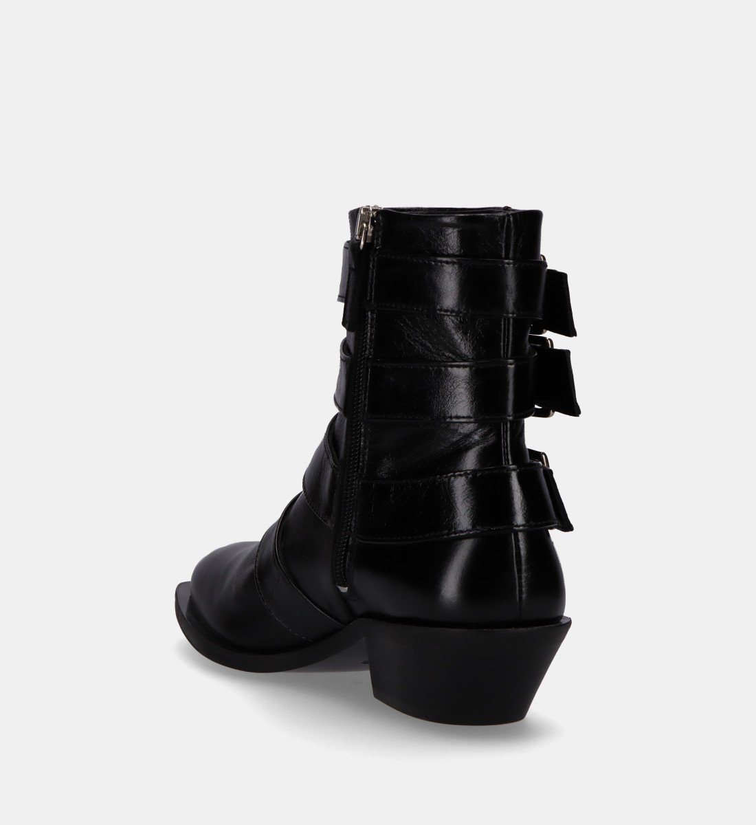 Bianca leather ankle boots ALOHAS Black