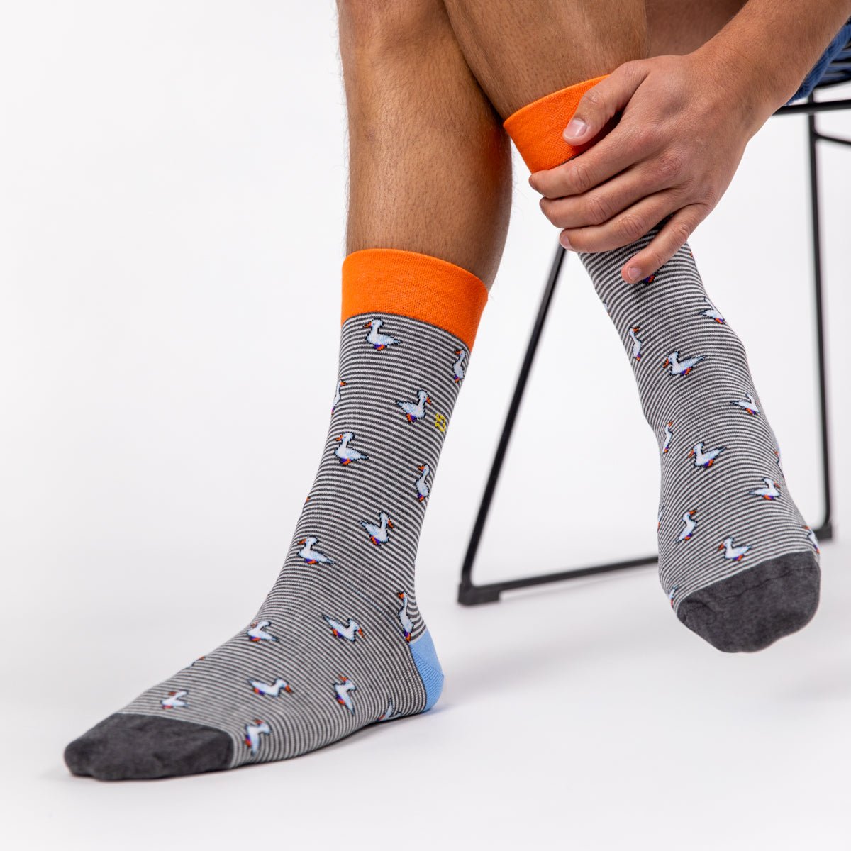 Combed Cotton Animal Socks BILLYBELT Grey
