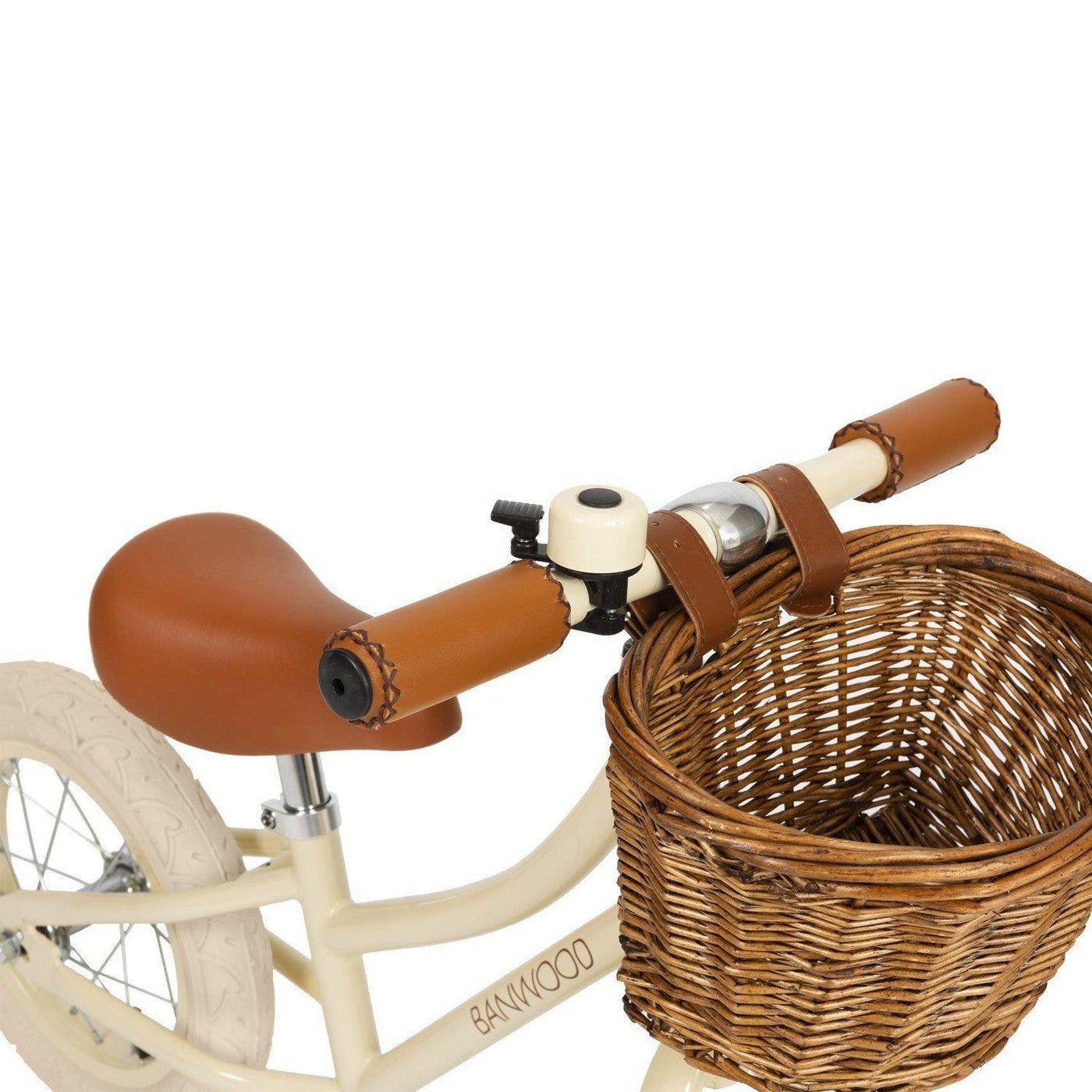 Cream steel balance bike cycling 3-5 years Banwood Beige