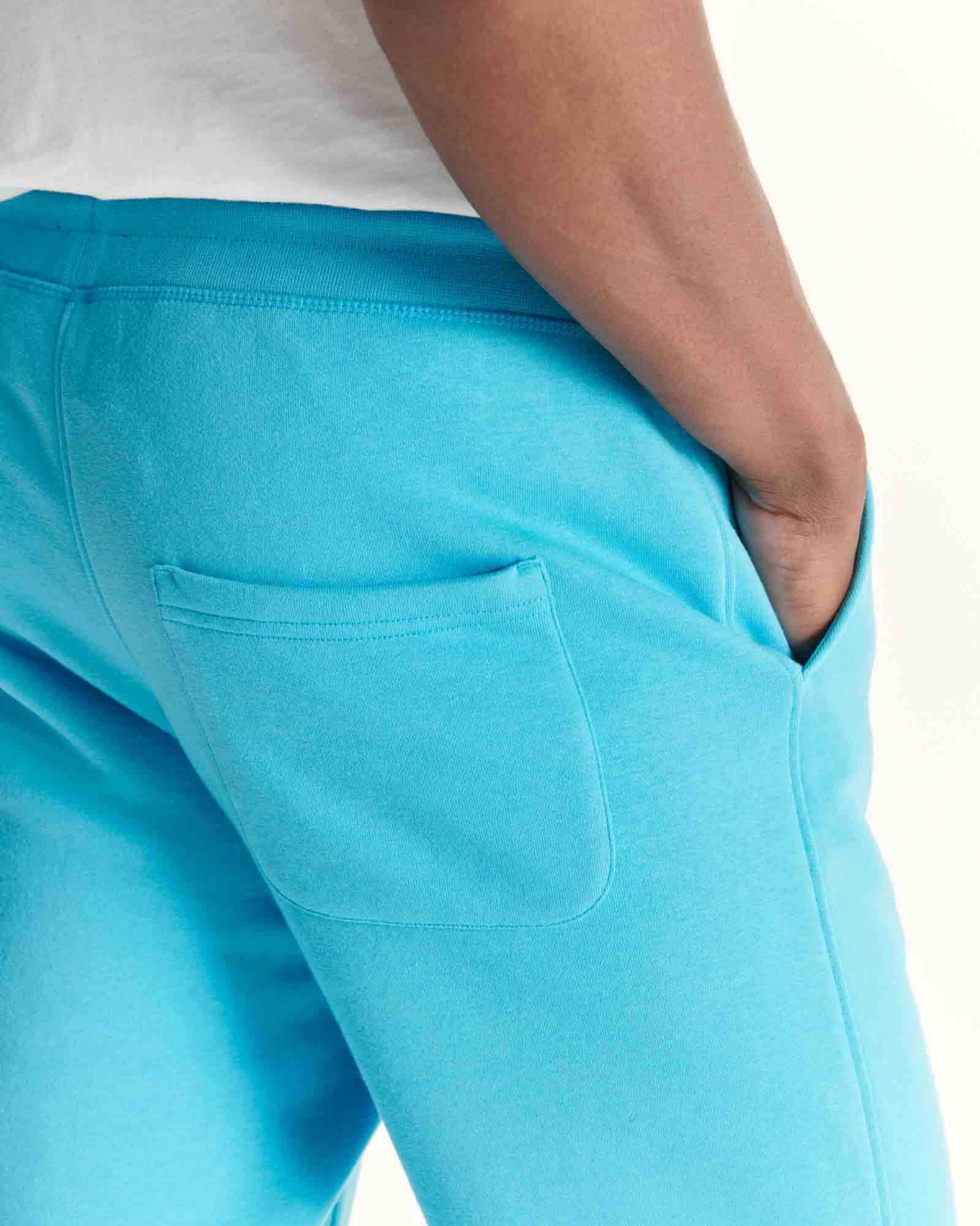 Organic cotton printed joggers Santiago JOTT Blue