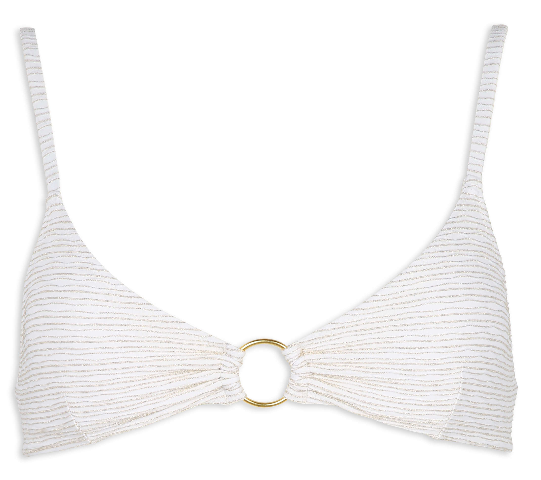 Haut de maillot de bain texturé BANANA MOON Blanc