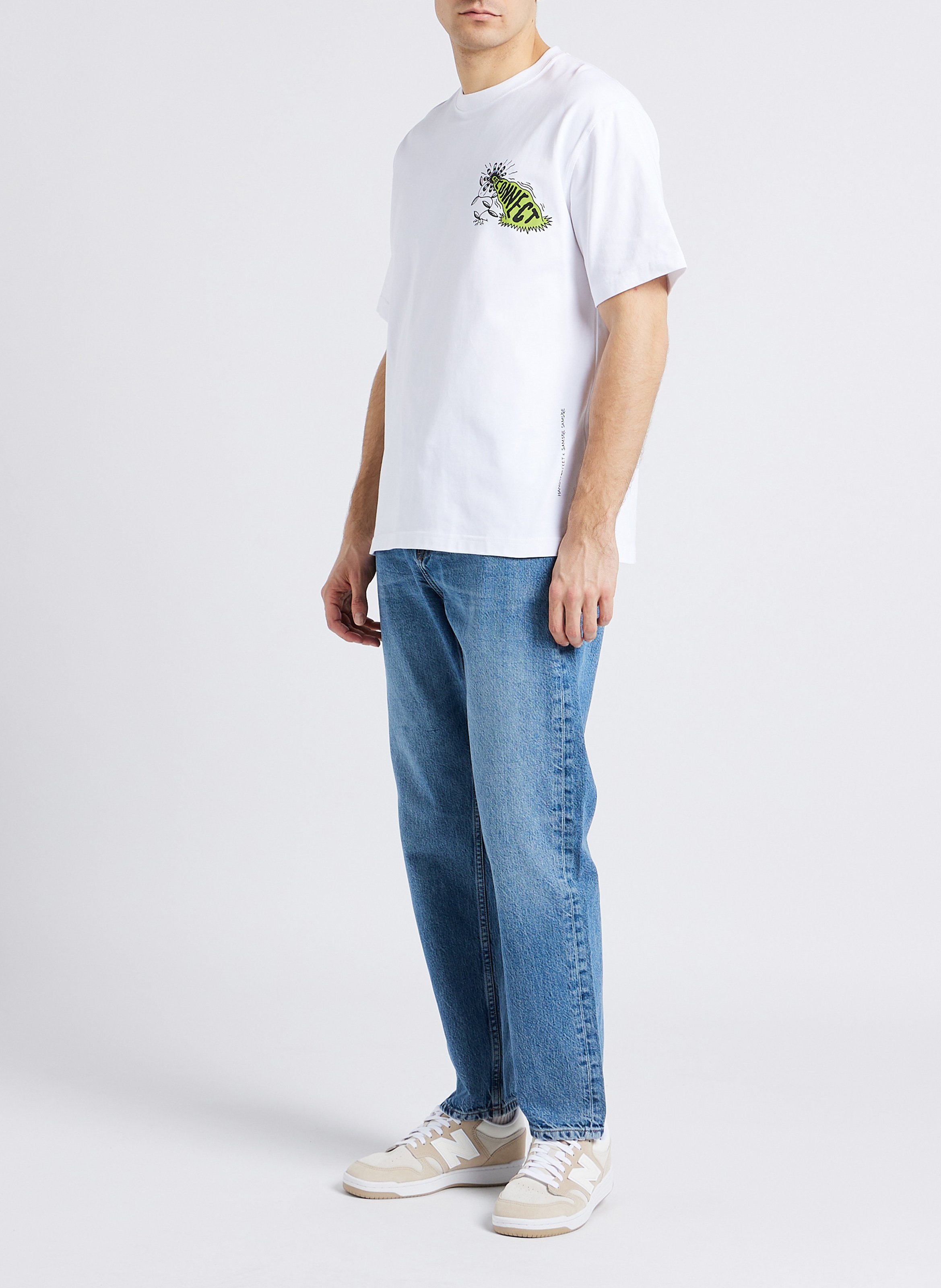 Tee-shirt décontracté col rond en coton bio  SAMSOE SAMSOE Violet