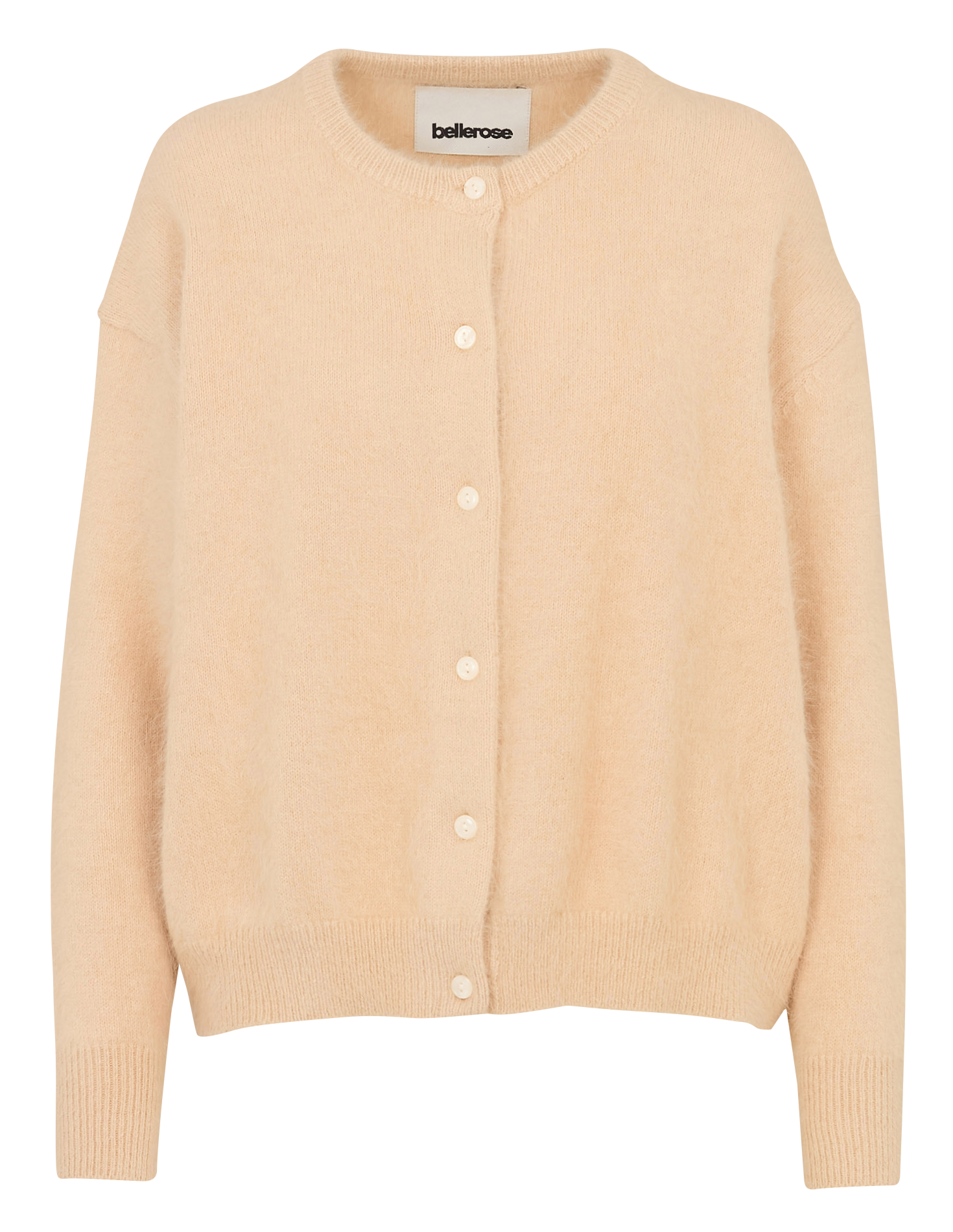 Vest met ronde hals - wolblend BELLEROSE Beige