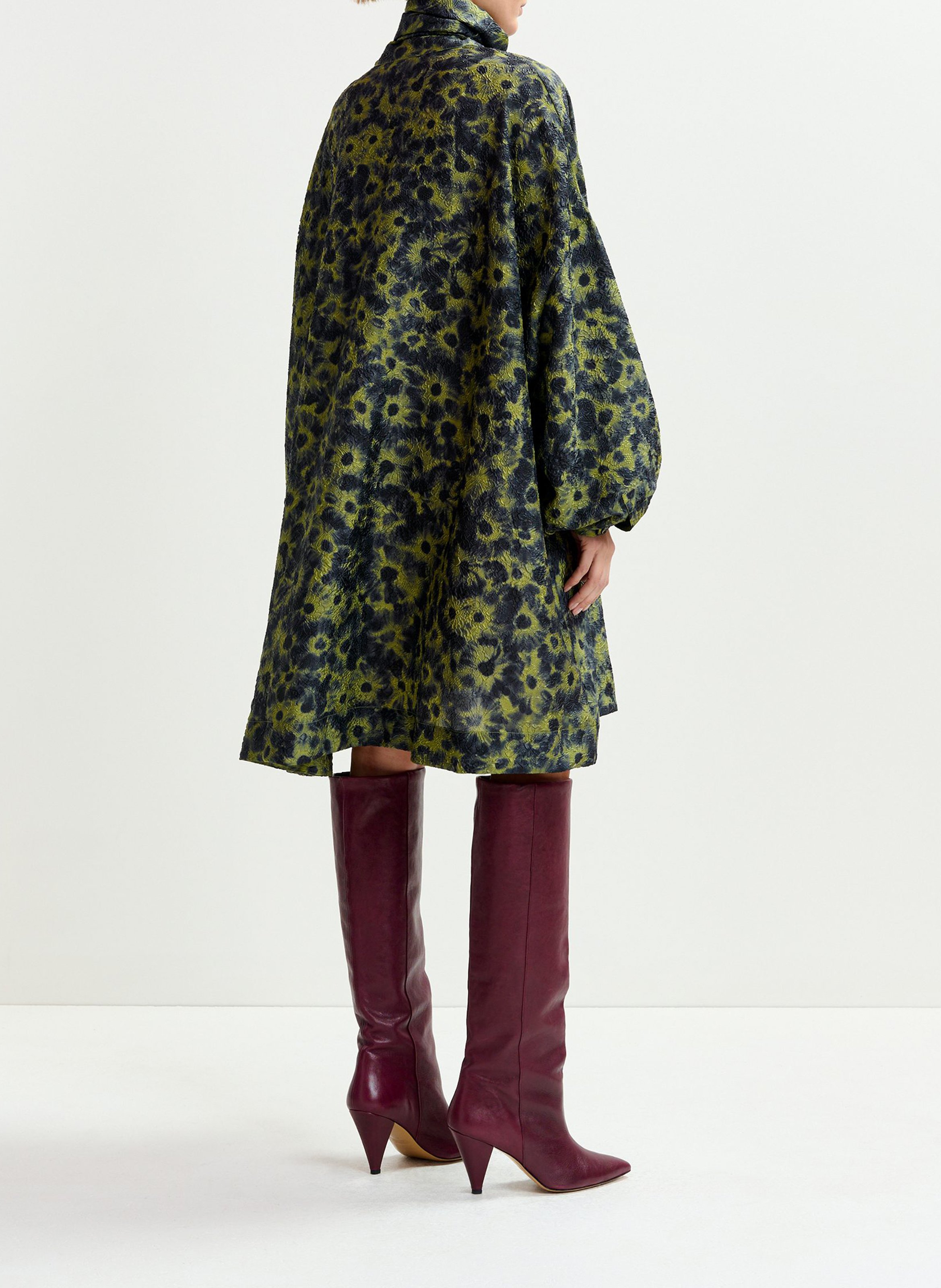 Robe ample courte à col lavallière ESSENTIEL ANTWERP Bleu