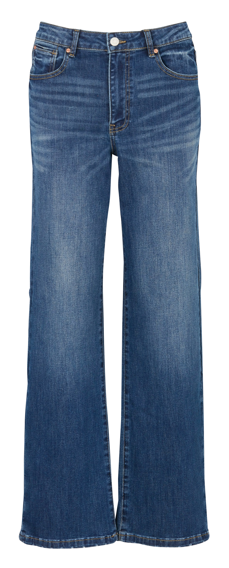 Jean large en coton mélangé MKT Bleu