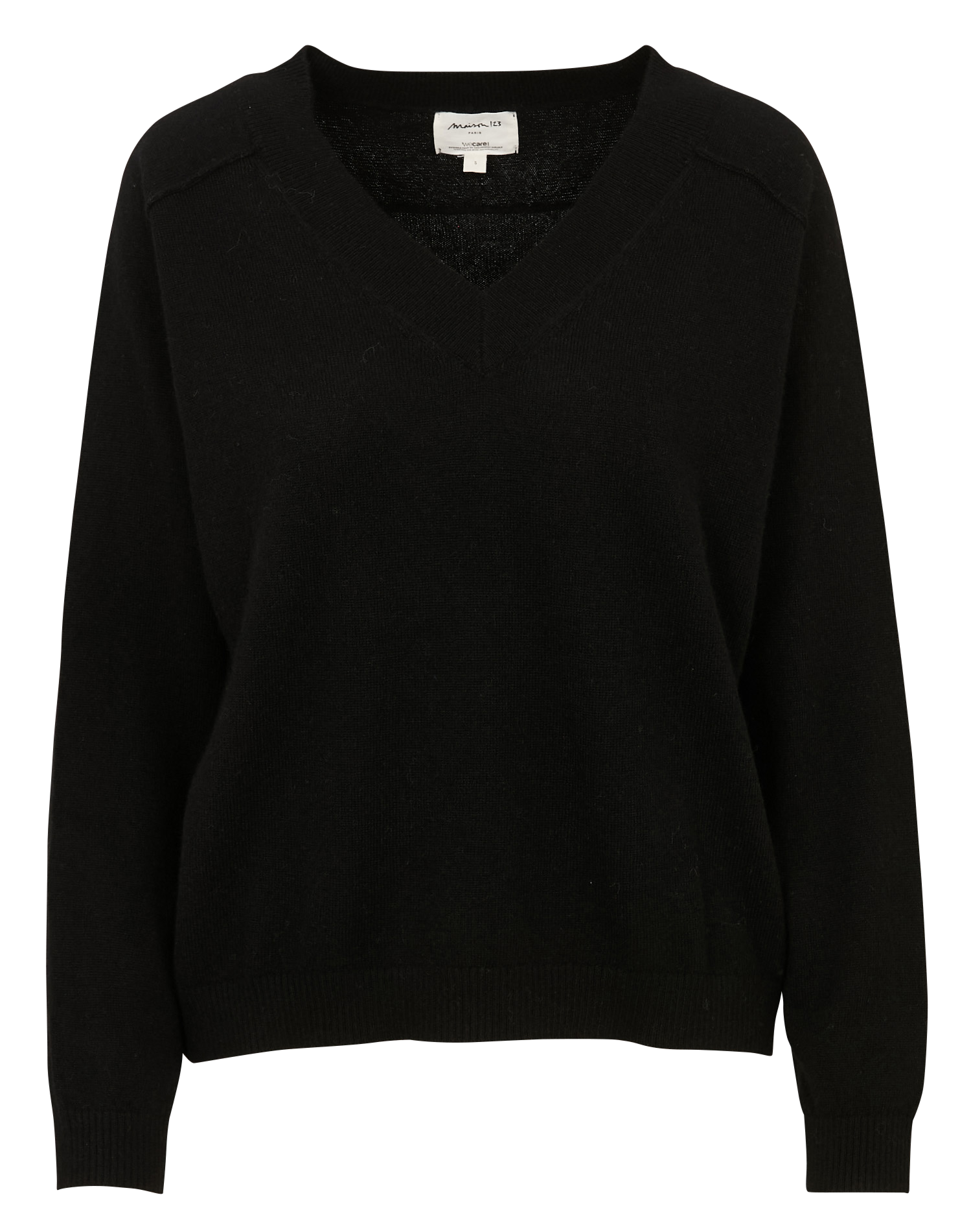 Pull oversize en cachemire MAISON 123 Noir