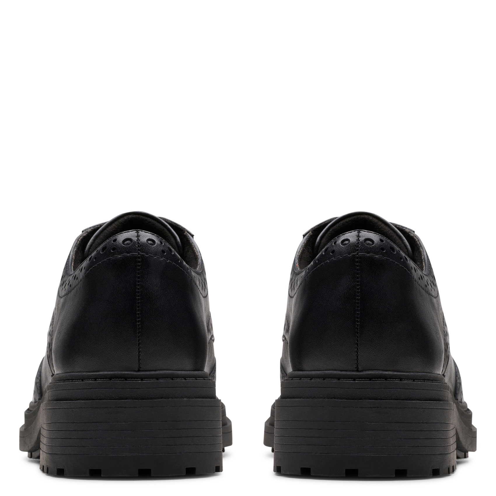 Derby's van leer CLARKS Zwart