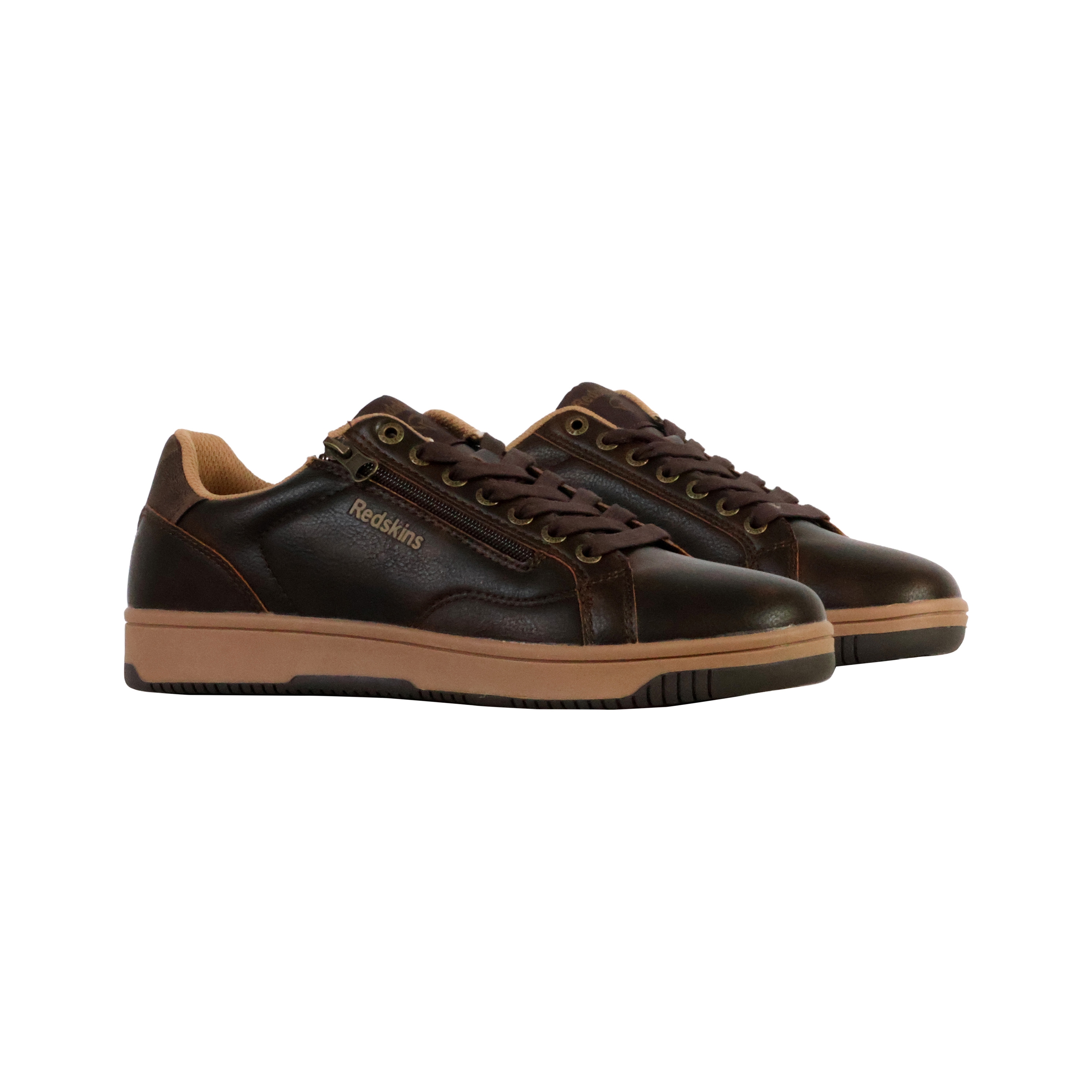 Lace-up and zip-up basket sneakers REDSKINS Brown