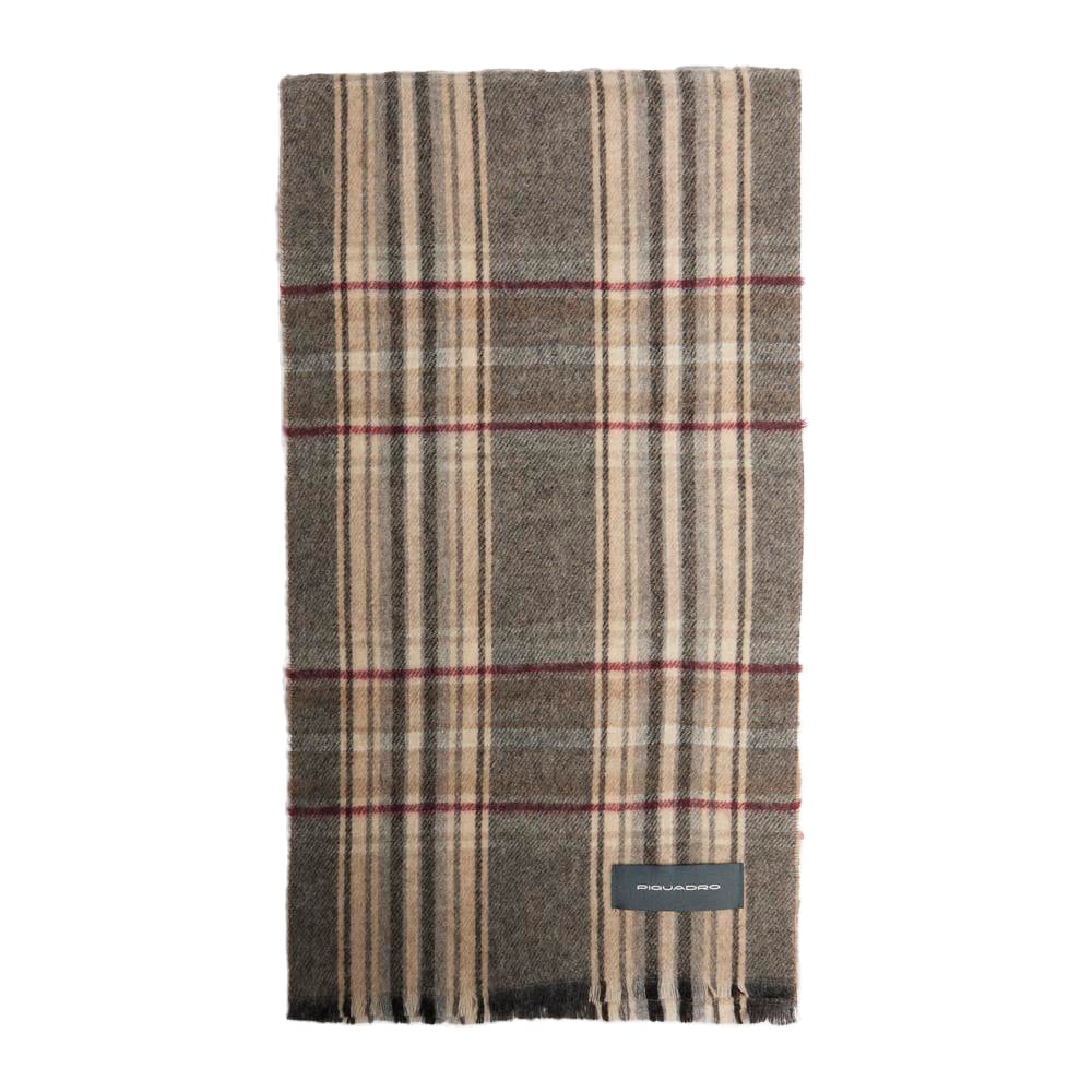 Écharpe homme avec motif madras à carreaux PIQUADRO