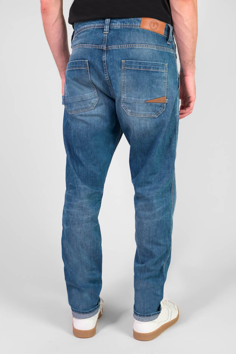 Straight loose jeans, length 34 LE TEMPS DES CERISES Blue