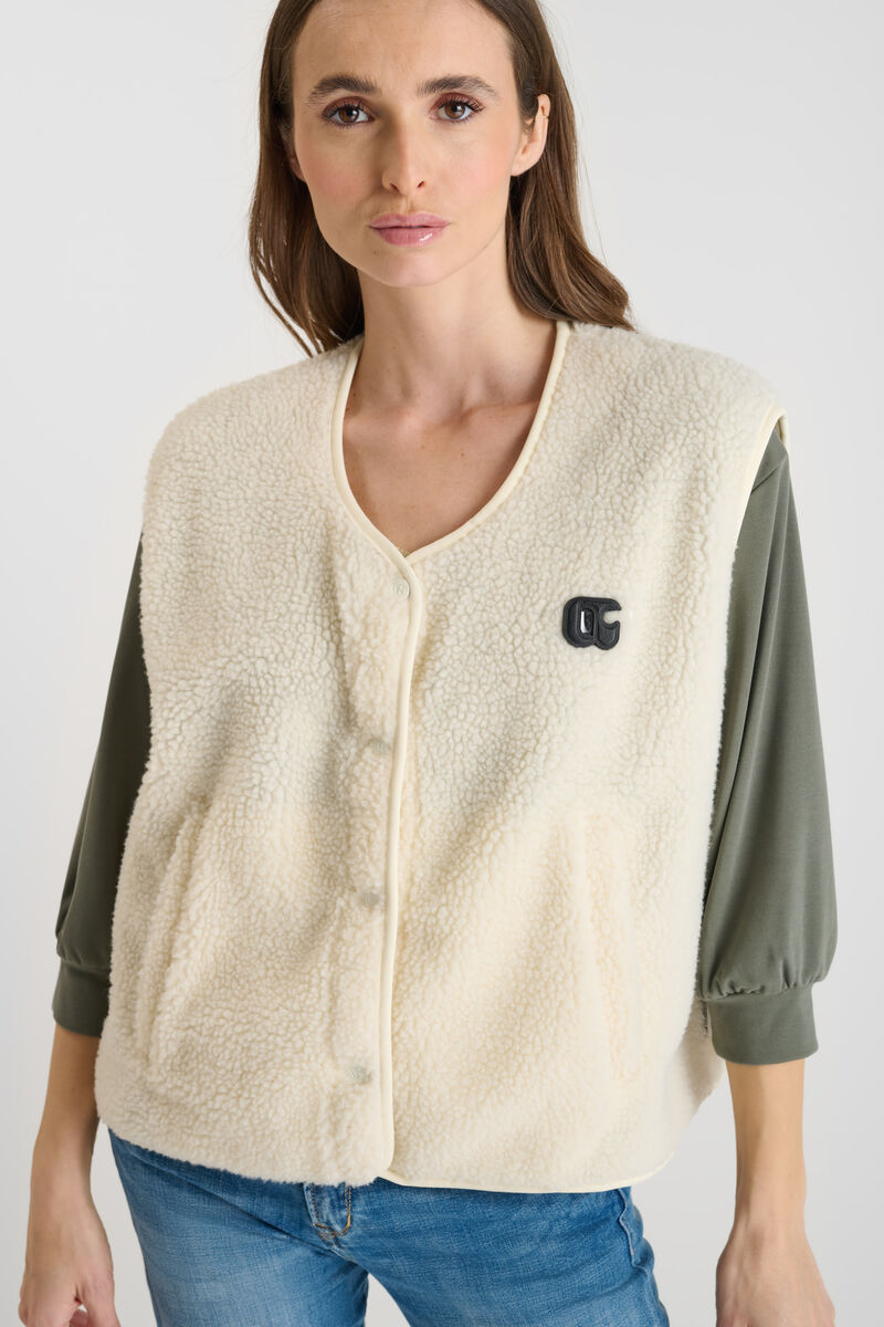 Veste sans manches LE TEMPS DES CERISES Bleu