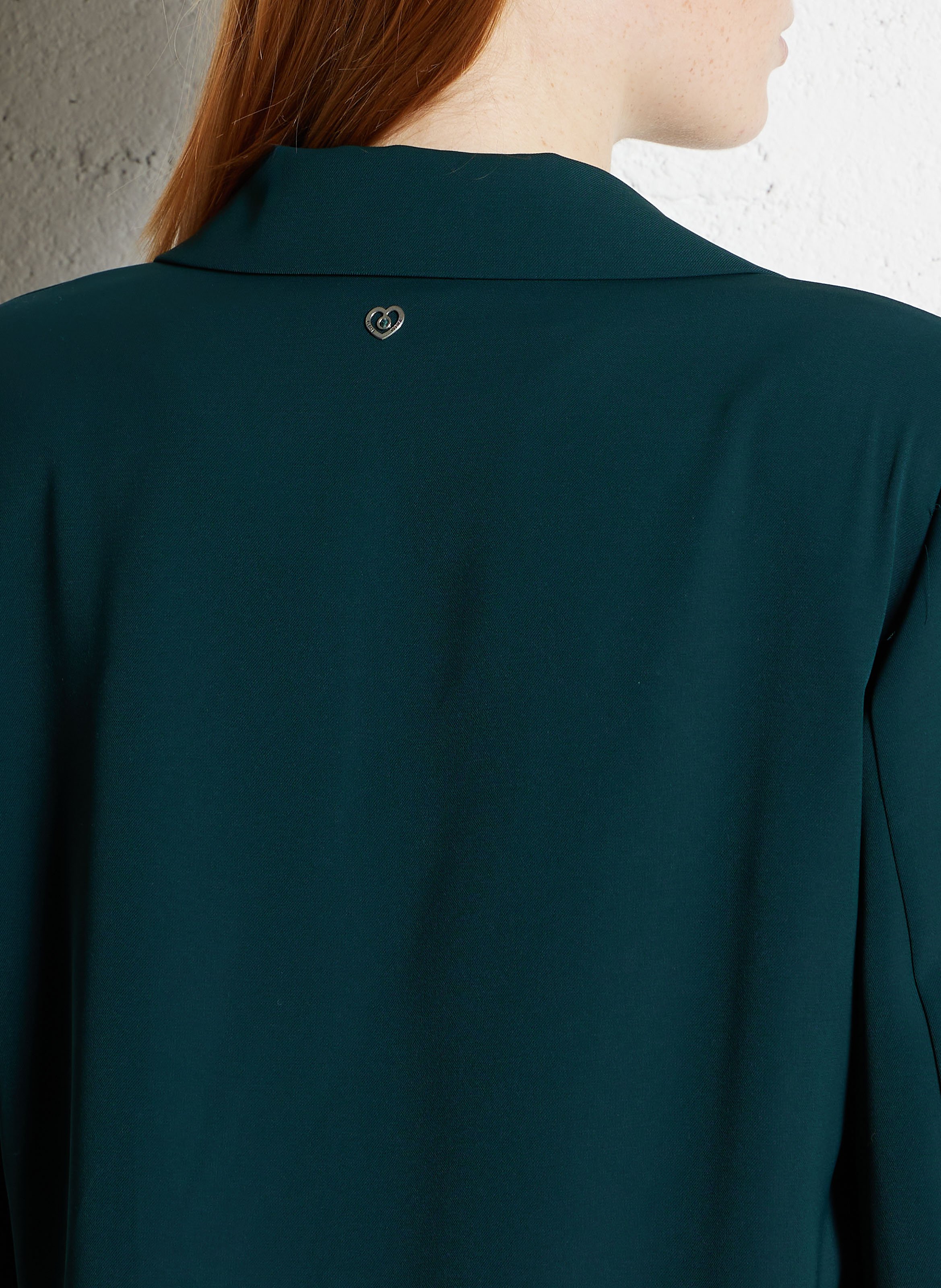 Veste tailleur fluide unie  PLEASE Vert