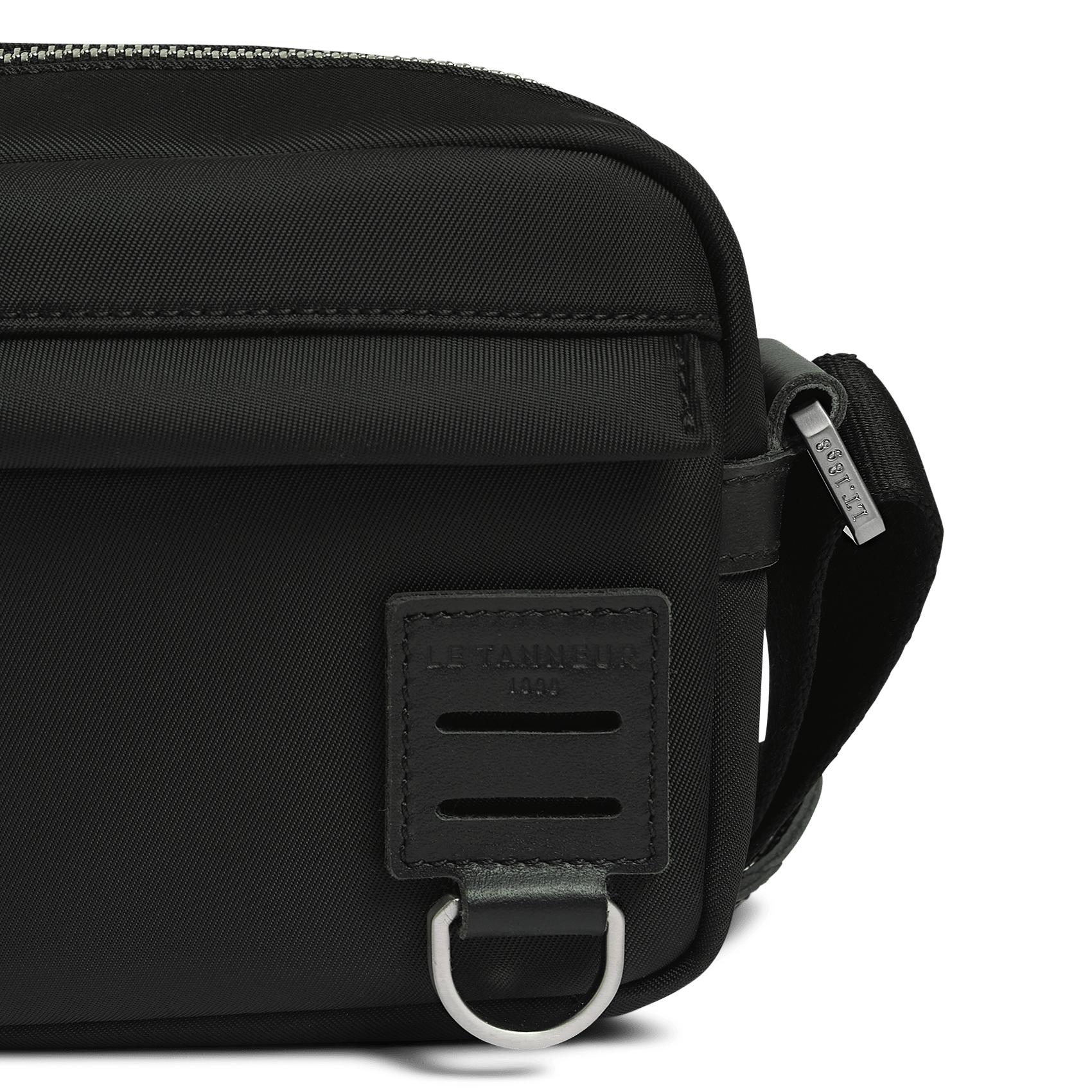 Sac bandoulière en cuir LE TANNEUR Noir