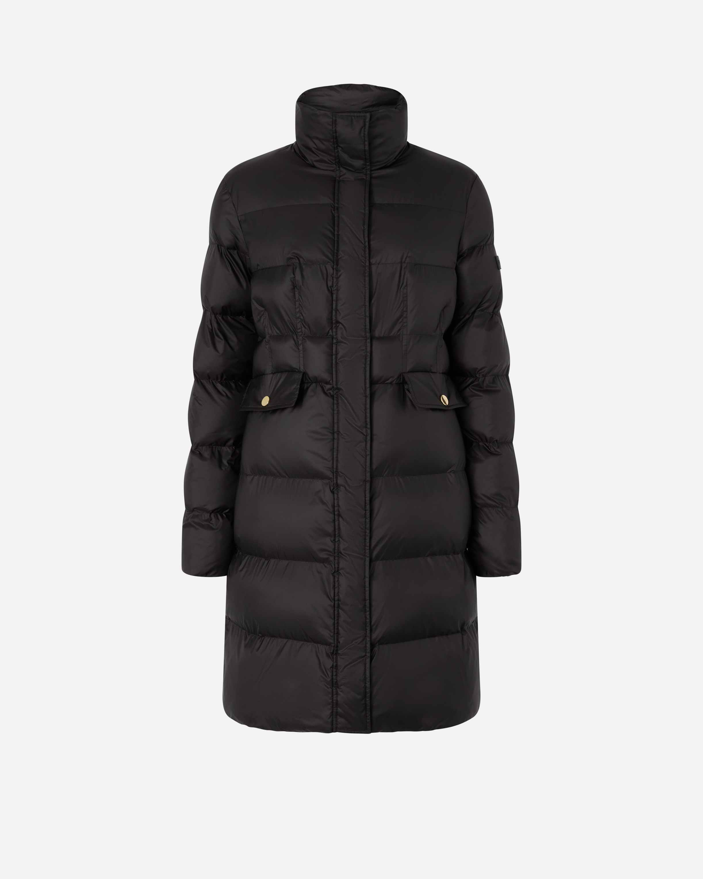 Long semi-shiny puffer coat PINKO Black