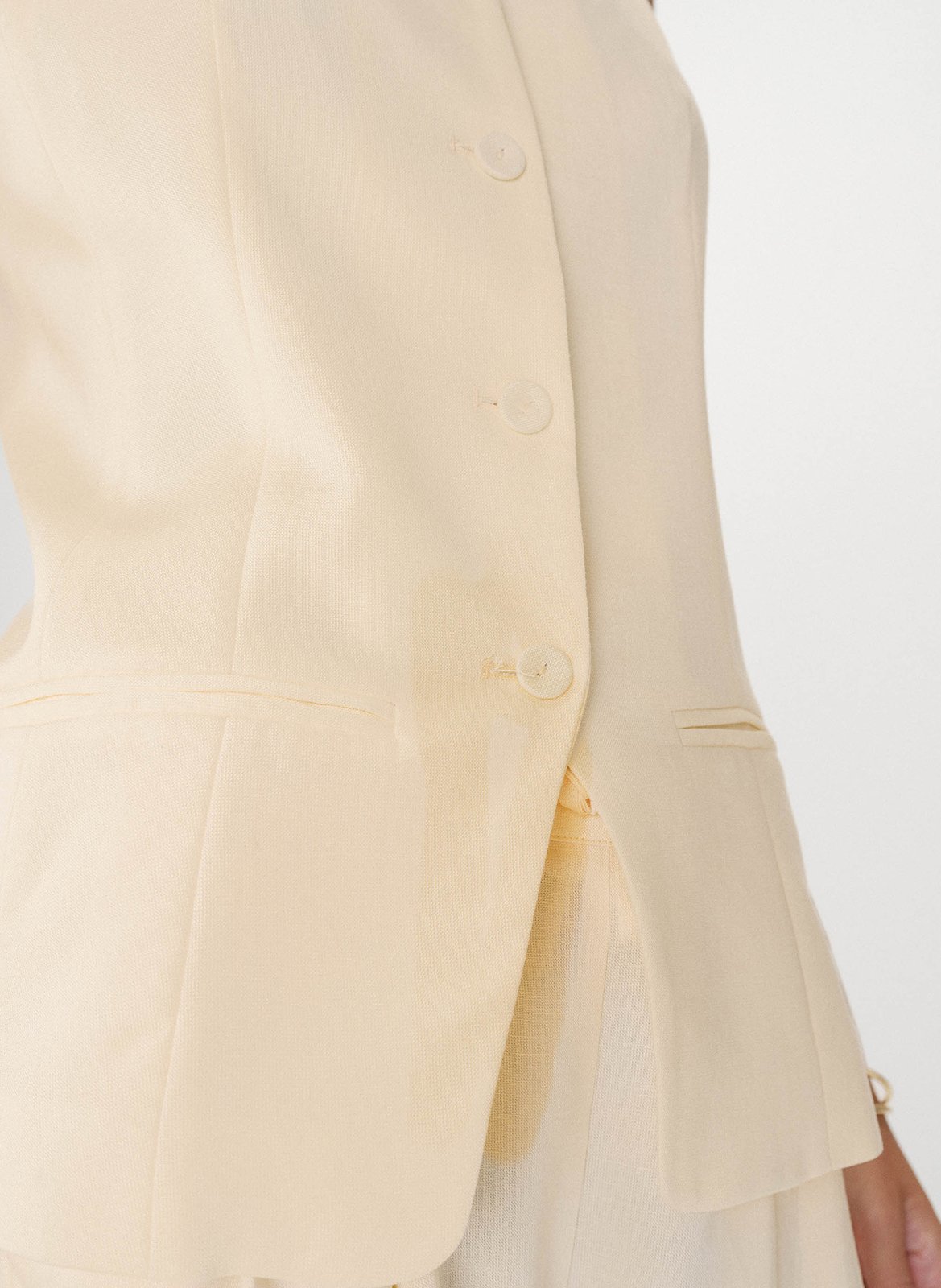 Top col carré  GRACE ET MILA Gelb